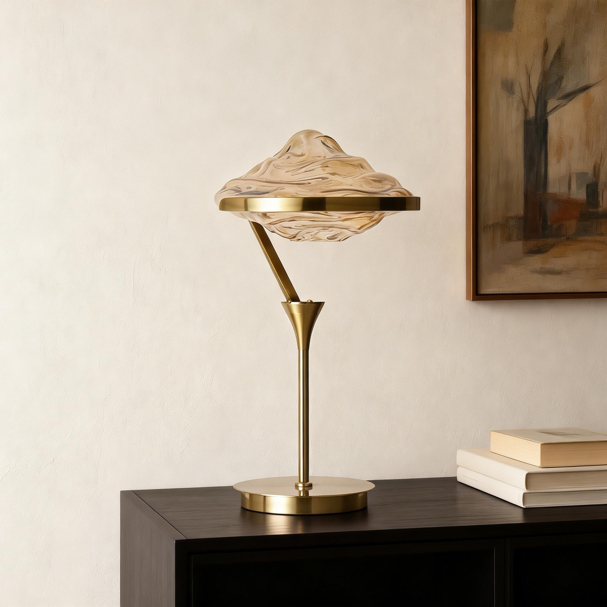 Pamela Glass Table Lamp - 50 cm-household-lighting-tableanddesklamps-image-2