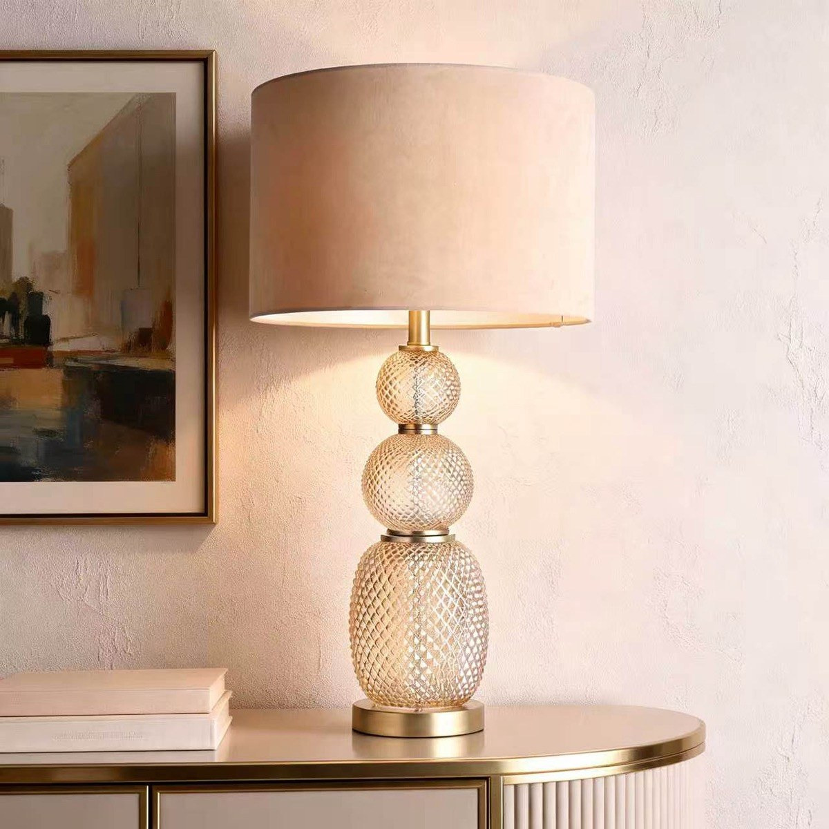 Yarra Glass Table Lamp - 76 cm-household-lighting-tableanddesklamps-image-3