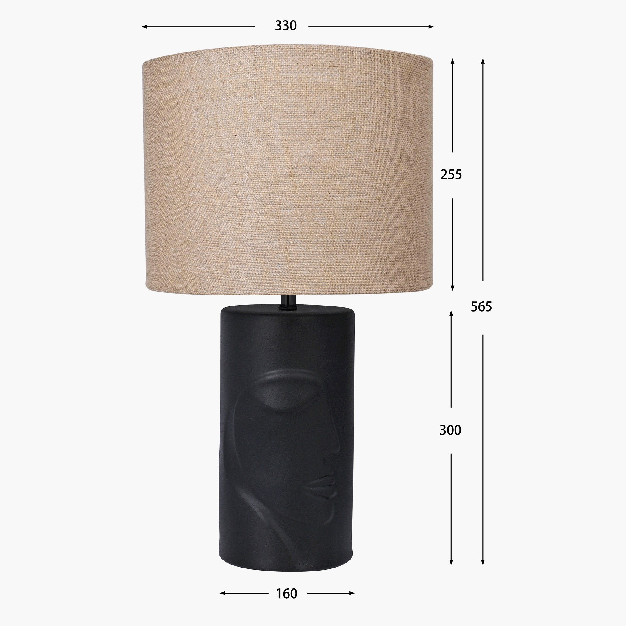 Delano Ceramic Table Lamp - 57 cm-household-lighting-tableanddesklamps-image-2