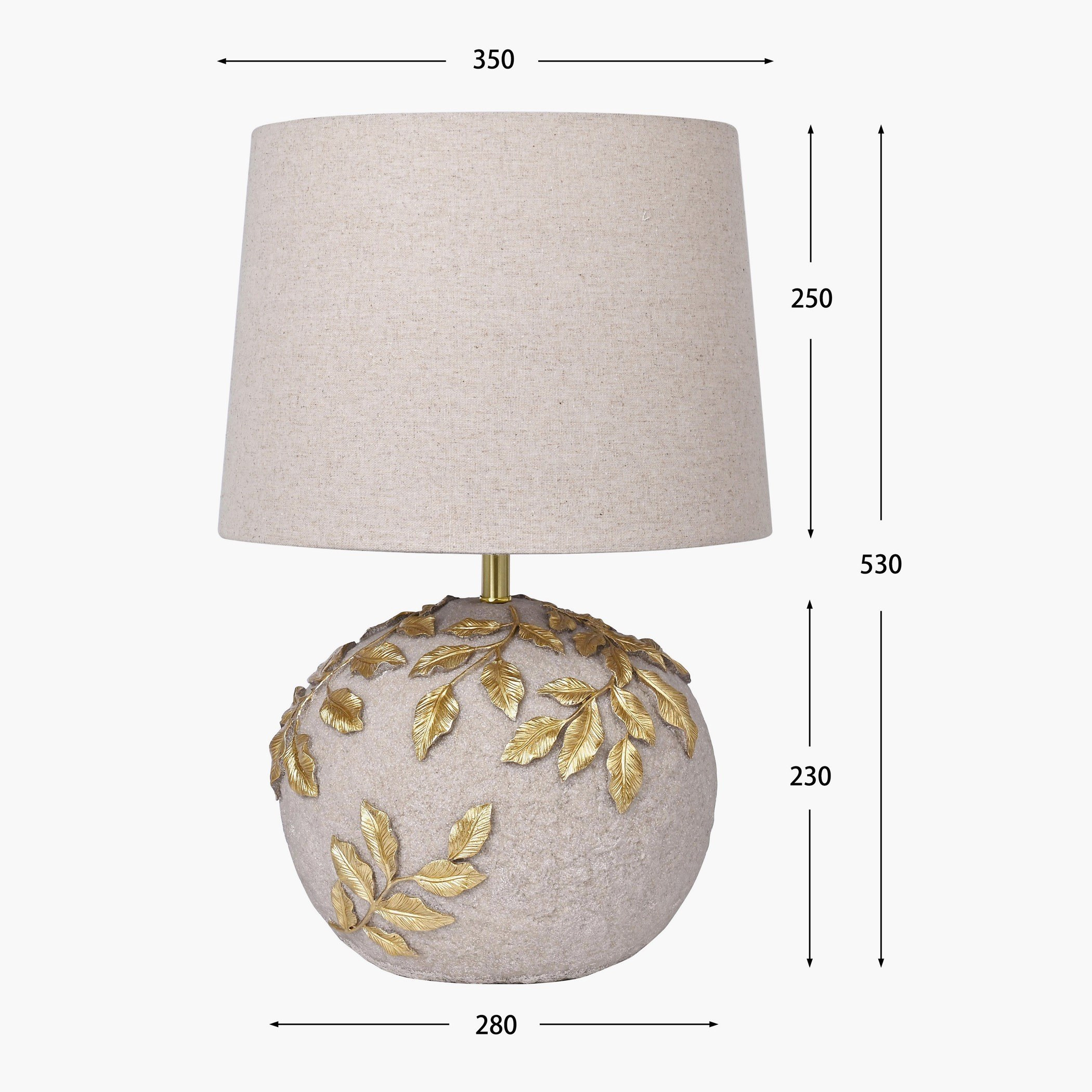 Rosita Polyresin Table Lamp - 53 cm-household-lighting-tableanddesklamps-image-2