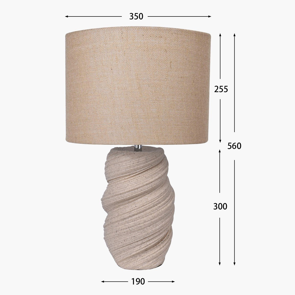 Viera Polyresin Table Lamp - 56 cm-household-lighting-tableanddesklamps-image-2