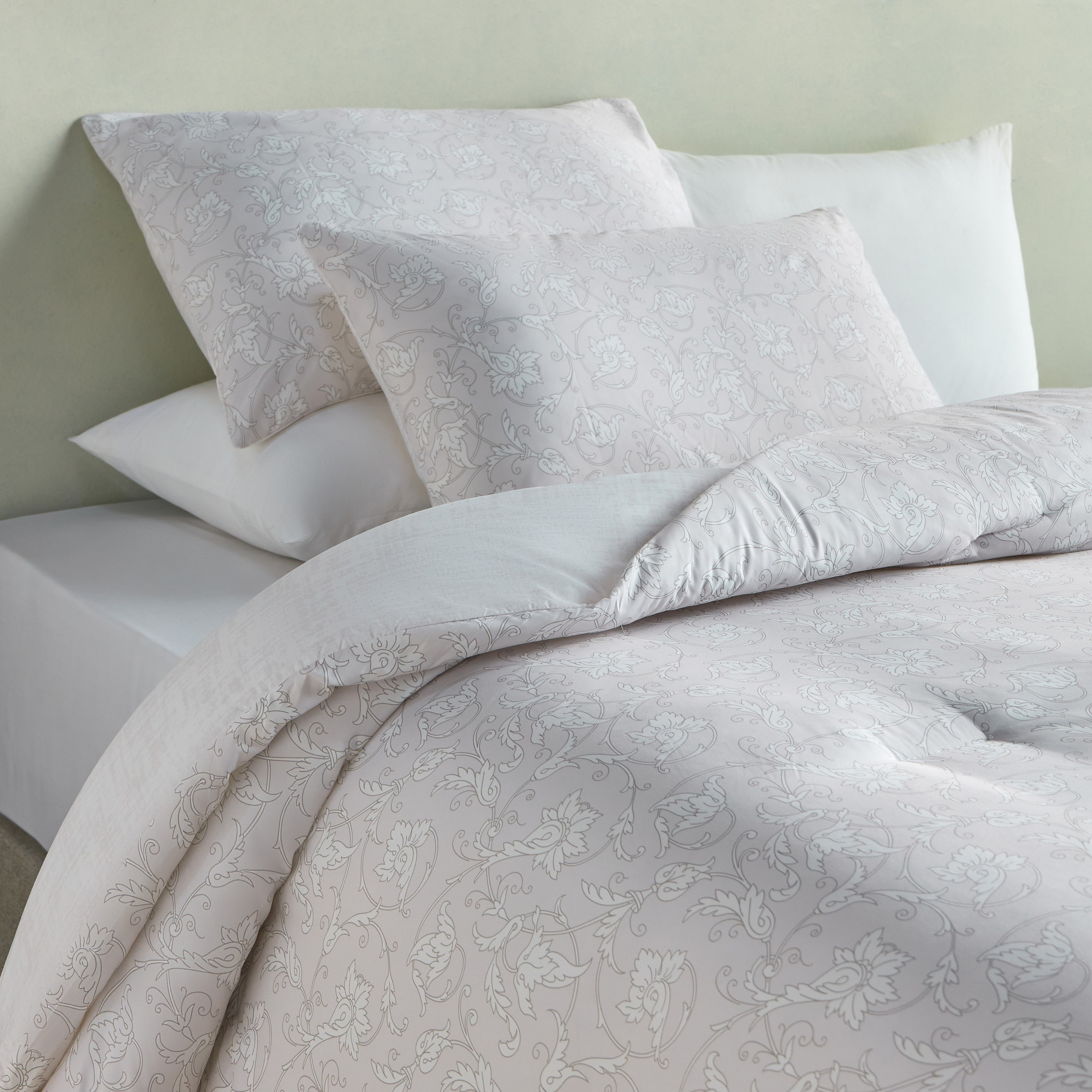 Hazel Printed 3-Piece Queen Comforter Set - 220x230 cm-household-bedding-comfortersandbedspreads-comforters-image-1