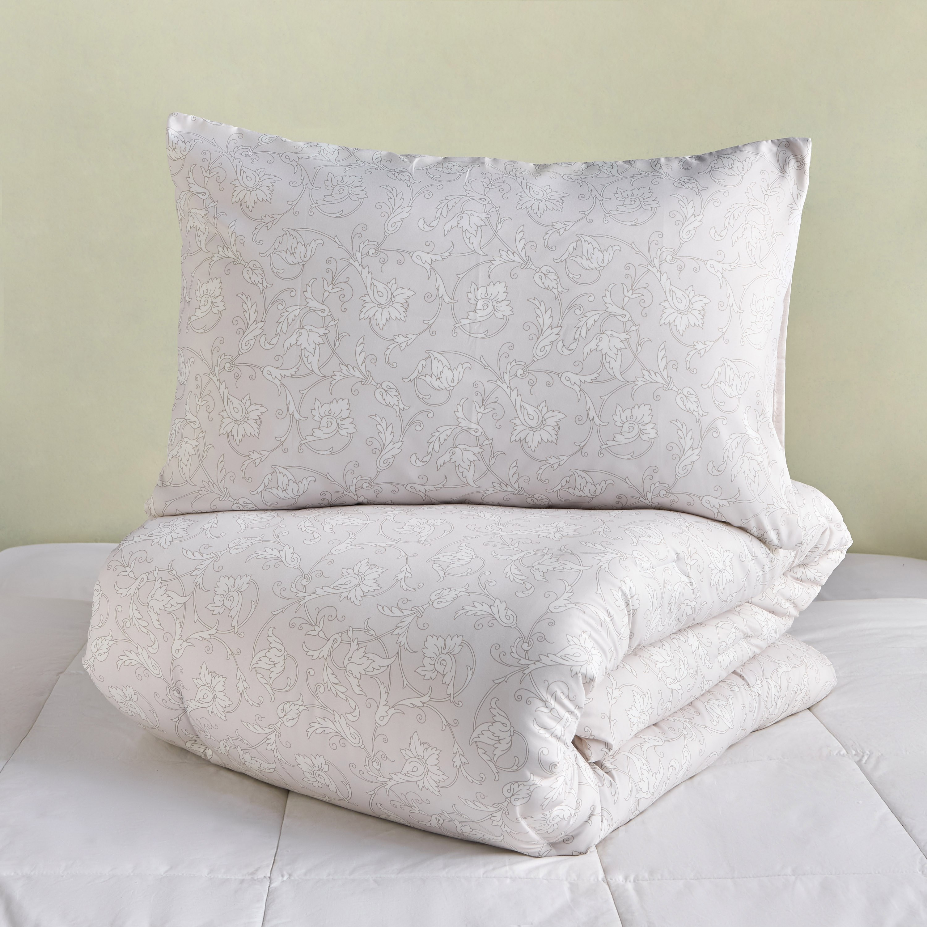 Hazel Printed 3-Piece Queen Comforter Set - 220x230 cm-household-bedding-comfortersandbedspreads-comforters-image-6