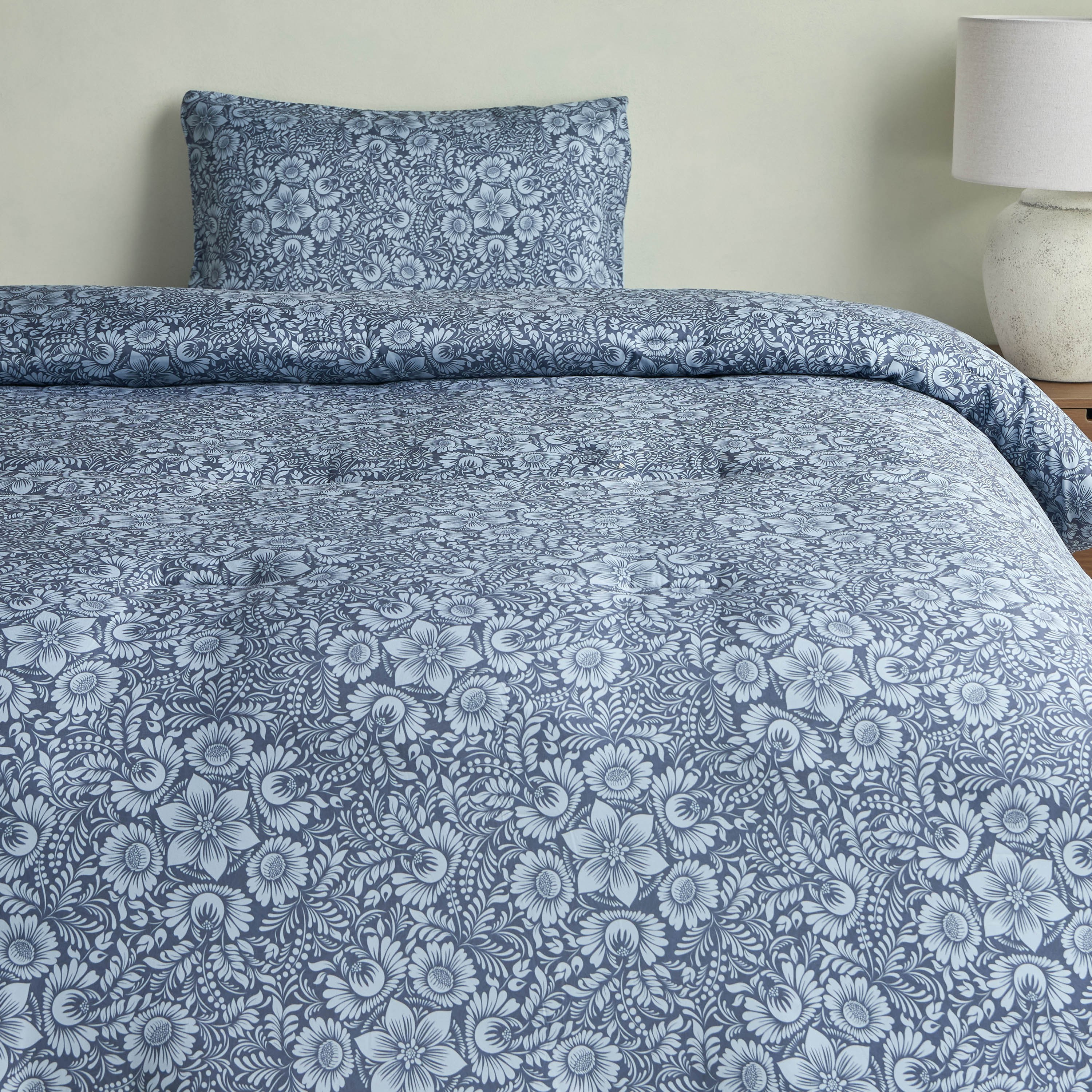 Yilan Printed 2-Piece Full Comforter Set -160x230 cm-household-bedding-comfortersandbedspreads-comforters-image-2