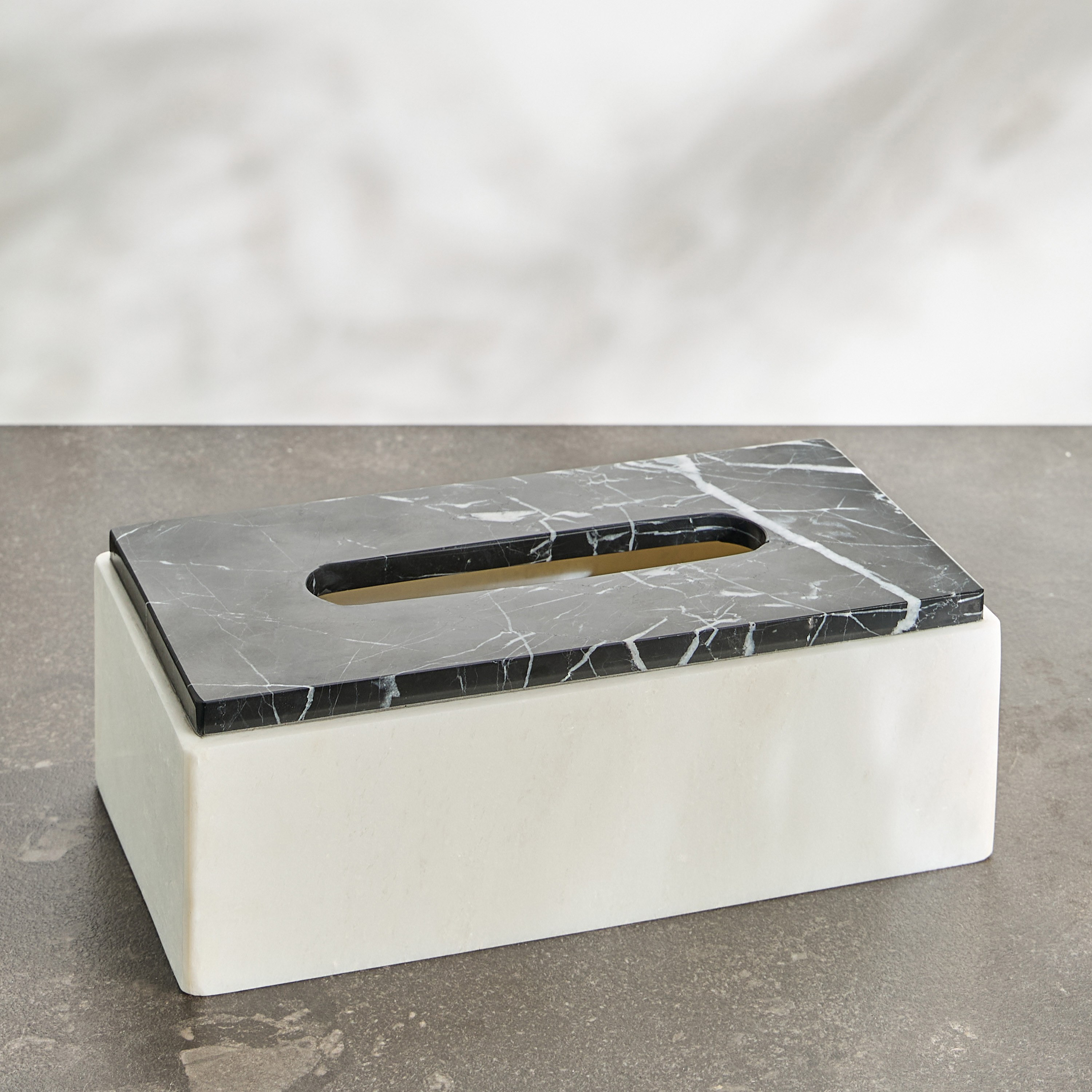 علبة مناديل رخام إيطالي - باليساندرو-household-bathandlaundry-bathaccessories-tissueboxesandcottonjars-image-2