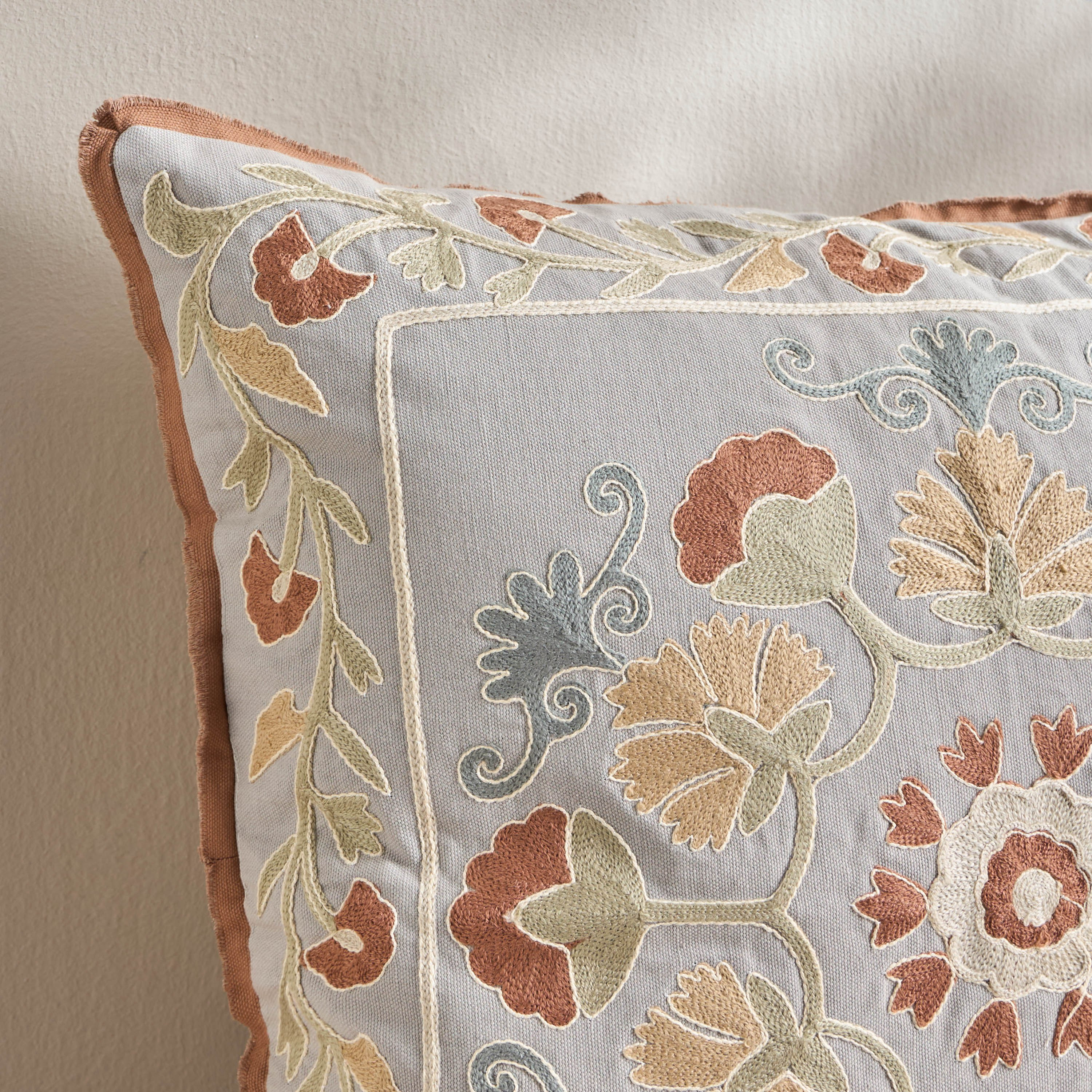 Crafted Embroidered Cushion Cover - 50x50 cm-household-cushionsandthrows-cushioncovers-image-2