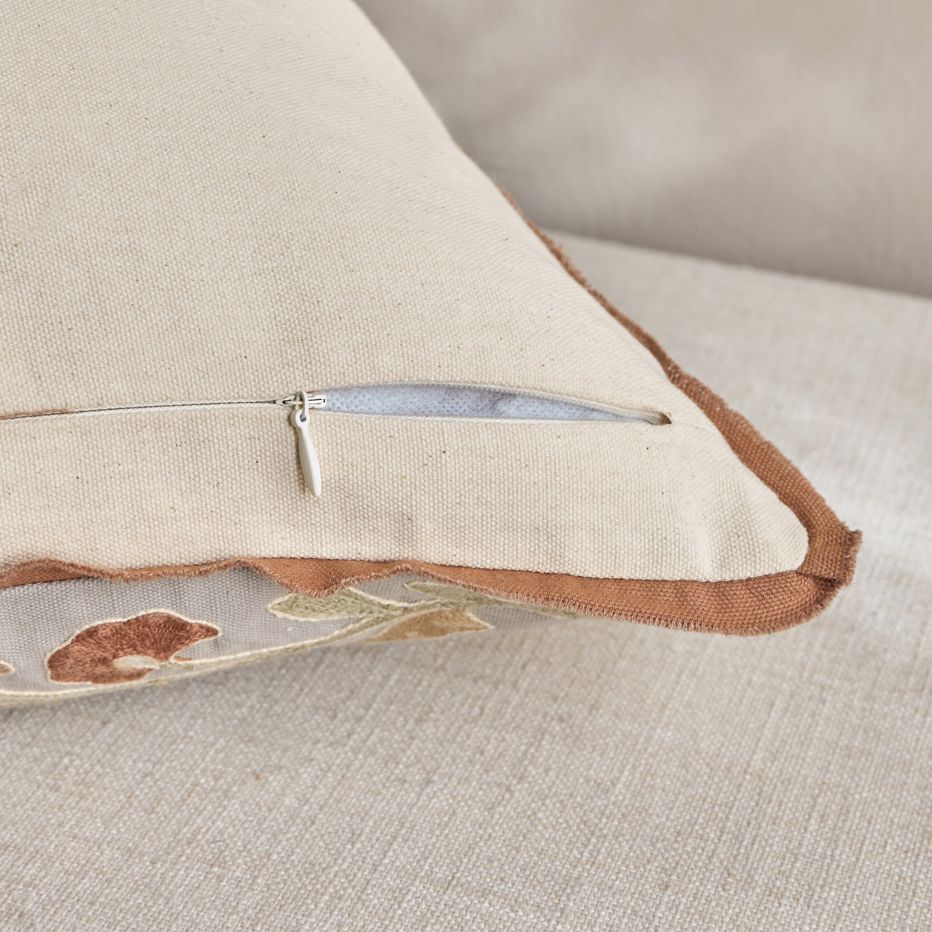 Crafted Embroidered Cushion Cover - 50x50 cm-household-cushionsandthrows-cushioncovers-image-3