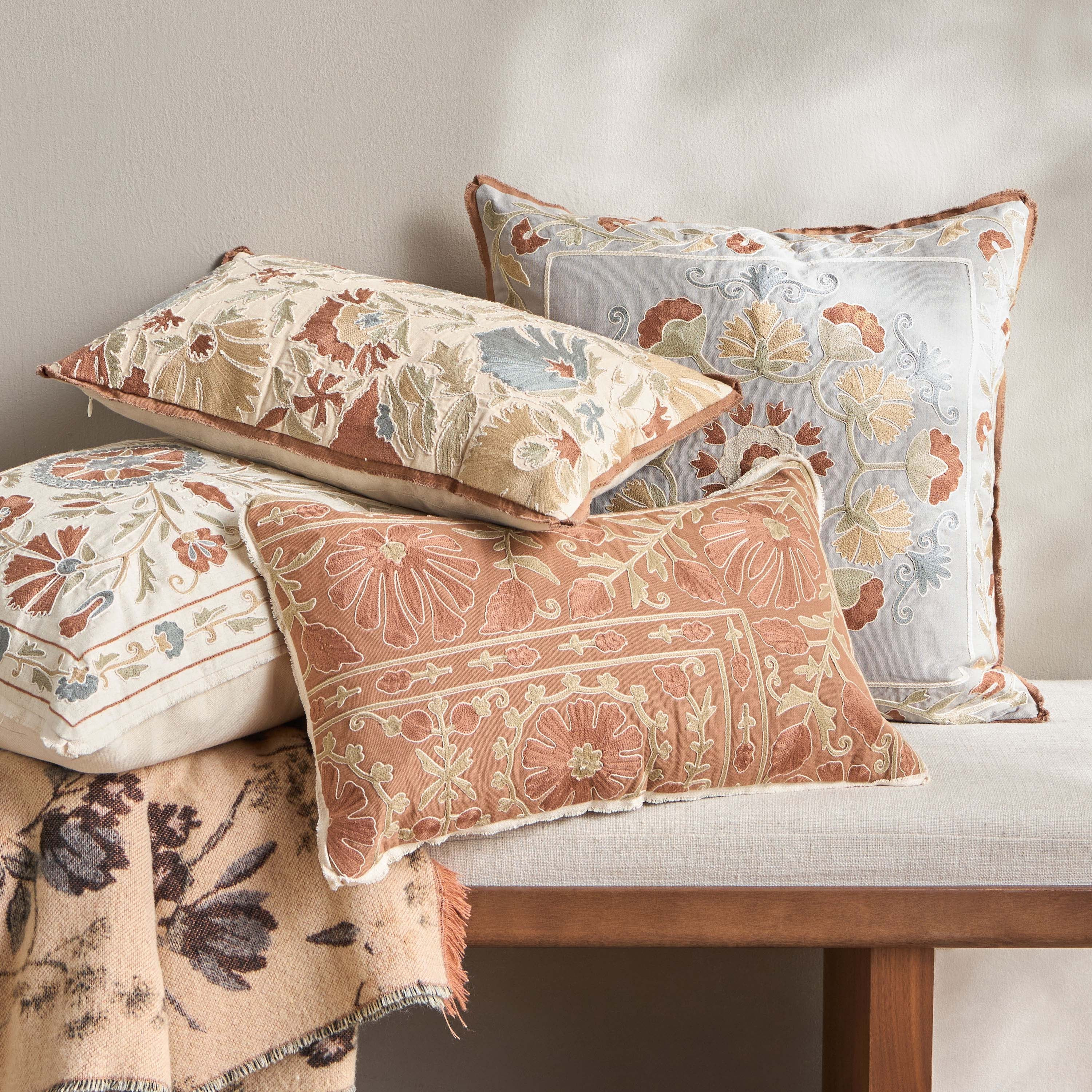 Crafted Embroidered Cushion Cover - 50x50 cm-household-cushionsandthrows-cushioncovers-image-4