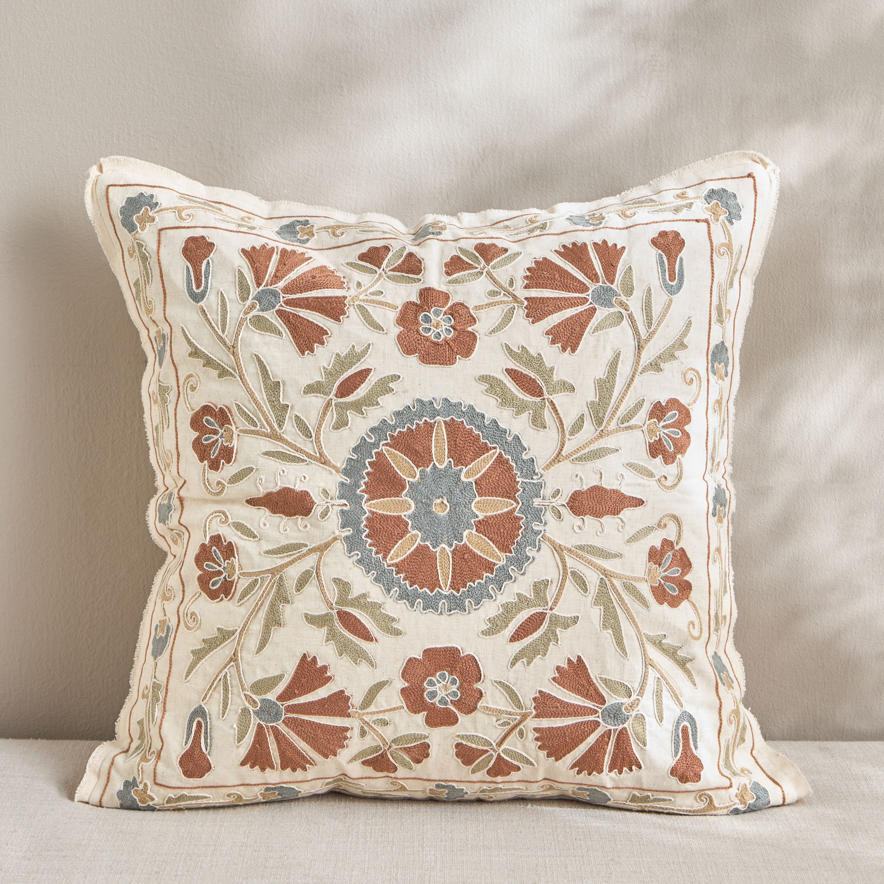 Crafted Embroidered Cushion Cover - 50x50 cm-household-cushionsandthrows-cushioncovers-image-1