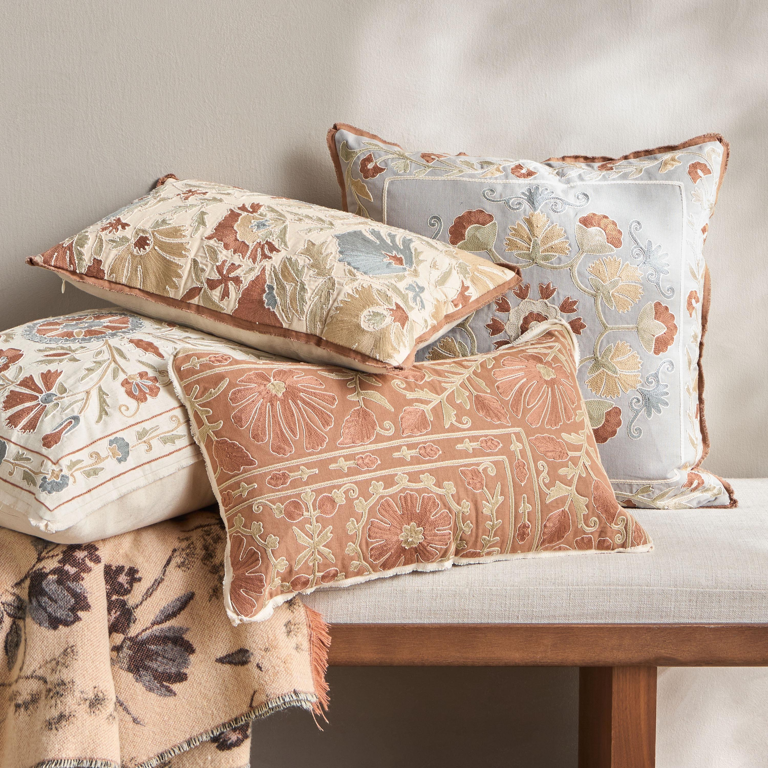 Crafted Embroidered Cushion Cover - 50x50 cm-household-cushionsandthrows-cushioncovers-image-4