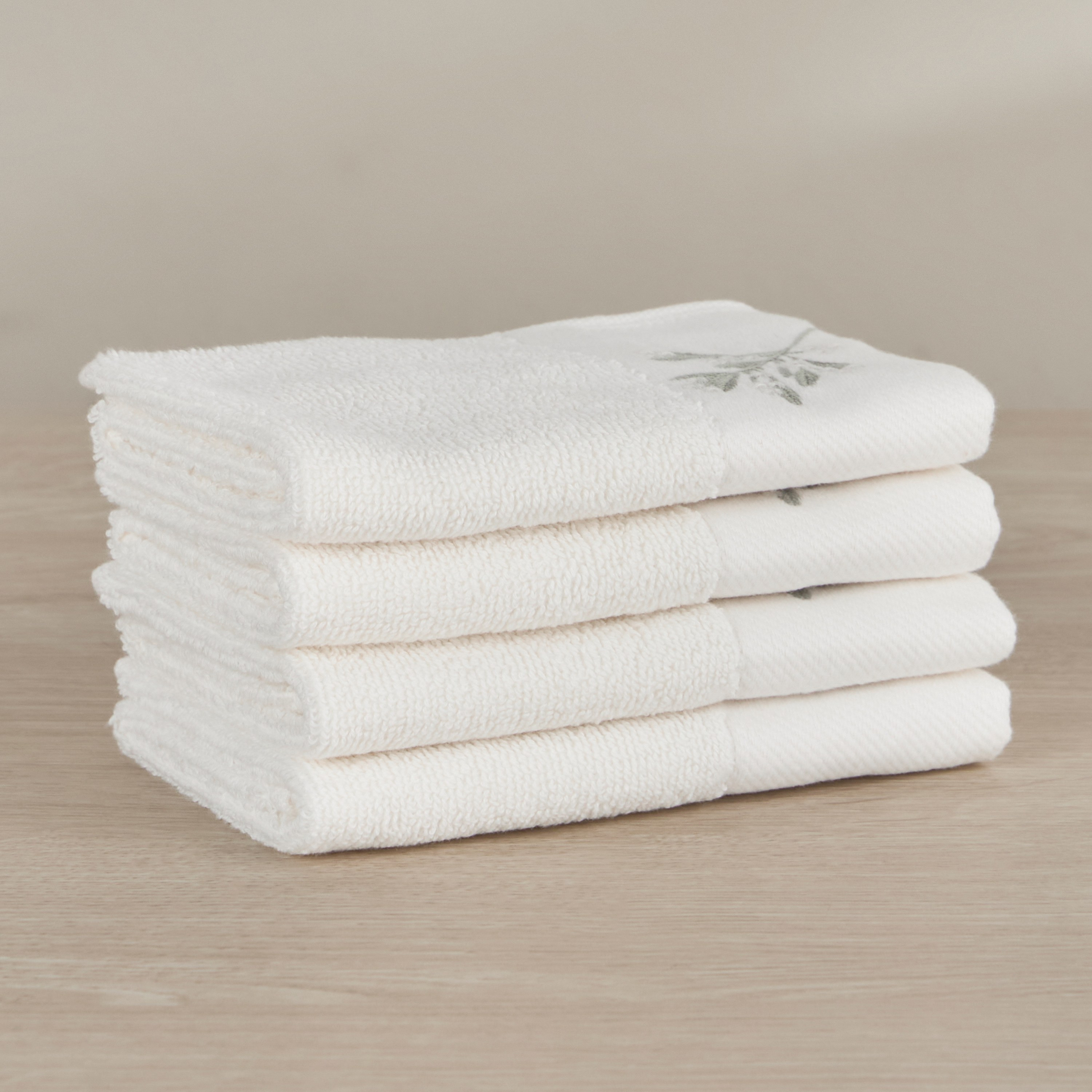 Marfil 4-Piece 550 GSM Turkish Cotton Fingertip Towel Set - 30x30 cm-household-bathandlaundry-bathlinen-towels-image-1