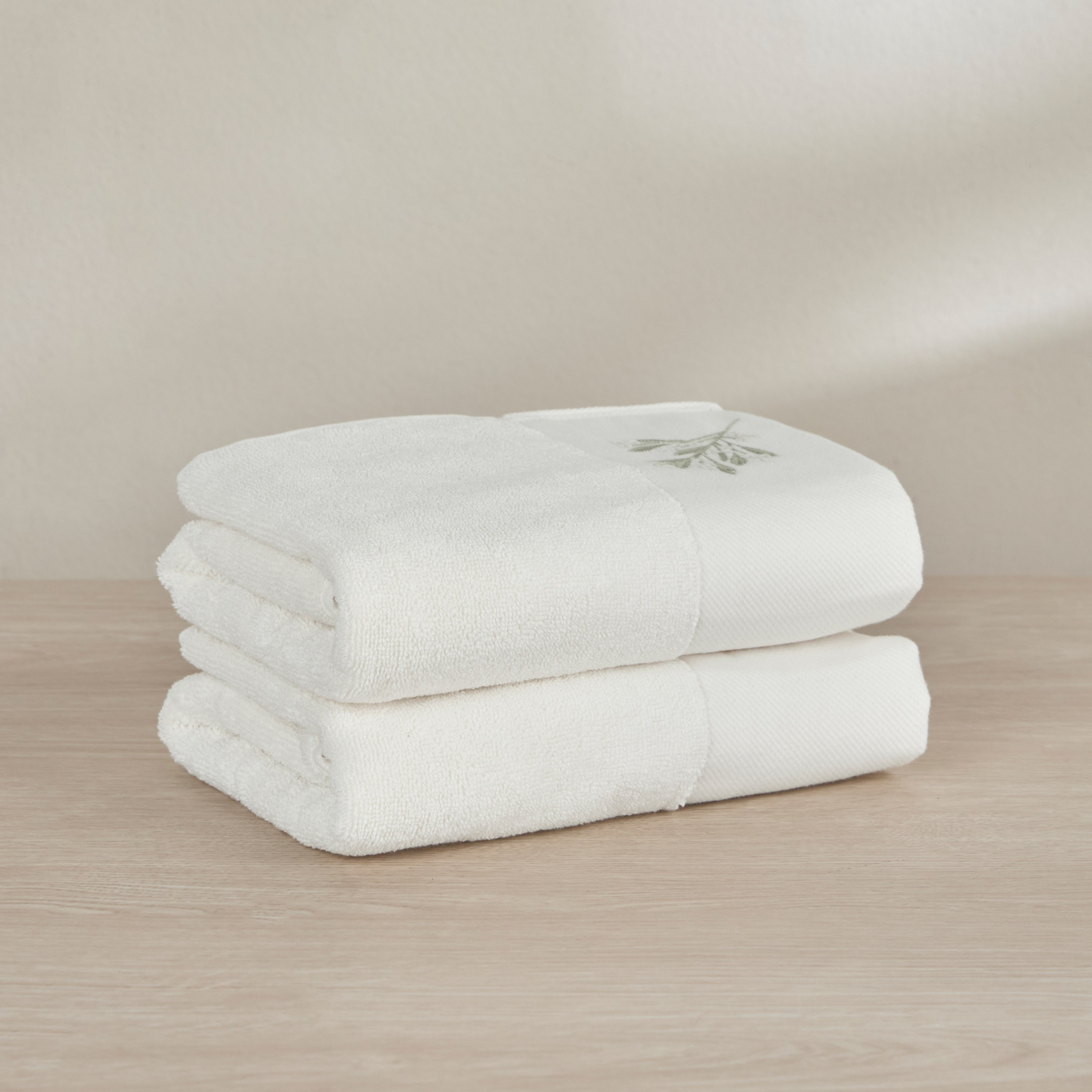 طقم مناشف يد 2 قطعة من القطن التركي 550 جي إس إم - مارفيل - 50×90 سم-household-bathandlaundry-bathlinen-towels-image-1
