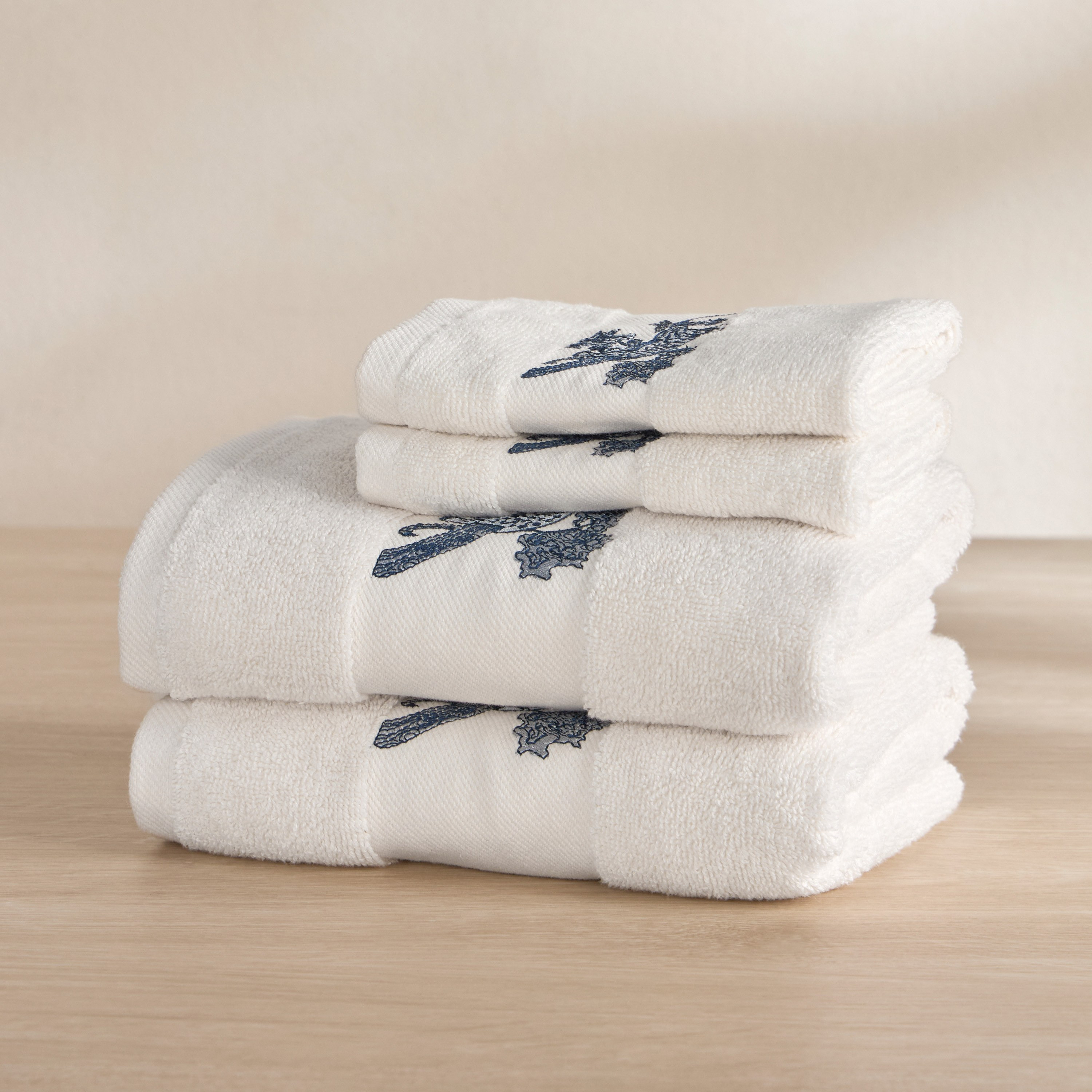 Botanique Toile 4-Piece 550 GSM Turkish Cotton Fingertip Towel Set - 30x30 cm-household-bathandlaundry-bathlinen-towels-image-5