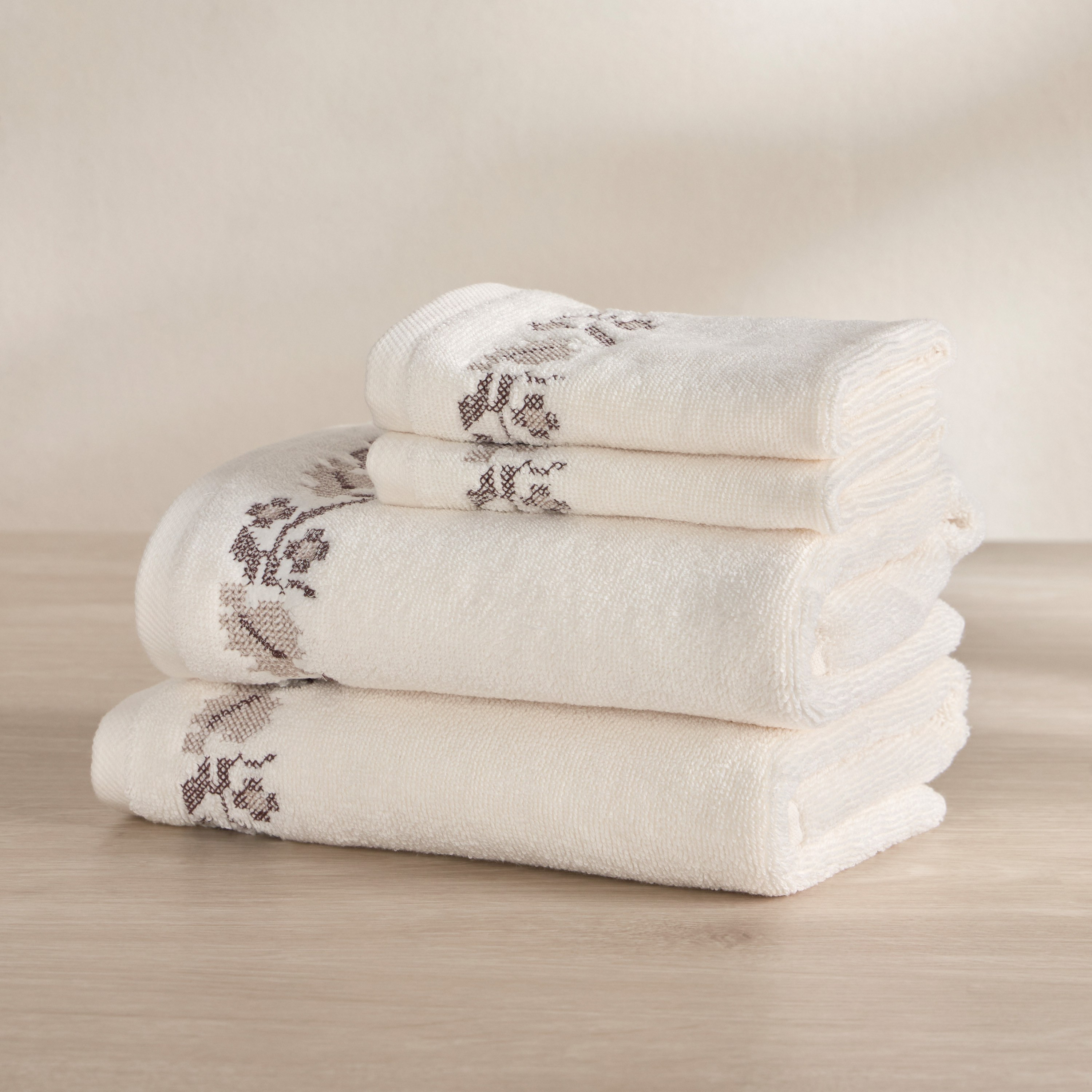 Alisa 4-Piece 550 GSM Turkish Cotton Fingertip Towel Set - 30x30 cm-household-bathandlaundry-bathlinen-towels-image-5