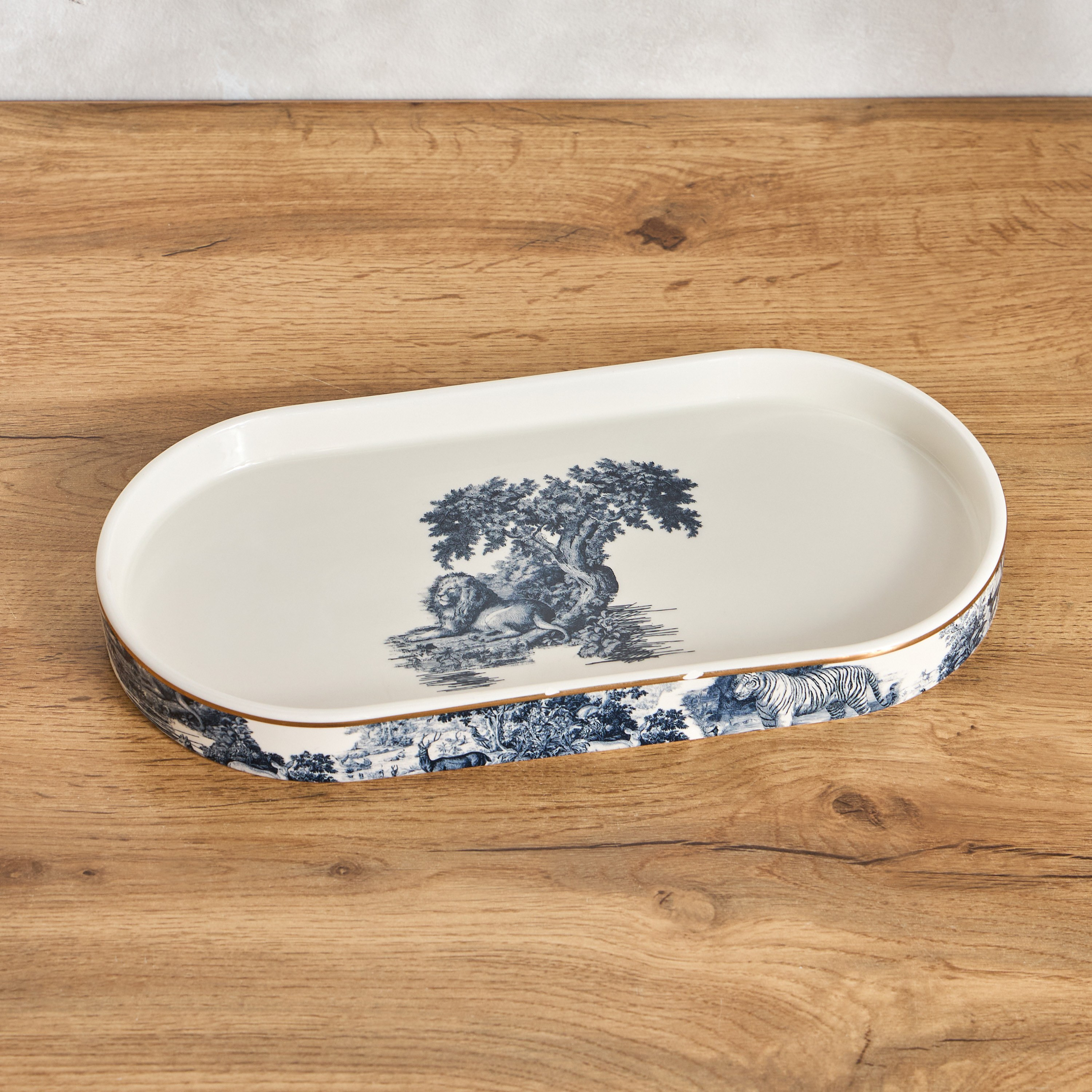 Toile De Juoy Towel Tray-household-bathandlaundry-bathaccessories-toweltraysandplatforms-image-1