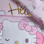 طقم غطاء لحاف فردي قطن عدد 220 خيط قطعتين بتصميم هيلو كيتي زهري - 135x200 سم-kids-beddingandwindows-bedding-duvetcovers-image-2