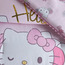 طقم غطاء لحاف كامل قطن عدد 220 خيط قطعتين بتصميم هيلو كيتي زهري - 160x200 سم-kids-beddingandwindows-bedding-duvetcovers-image-2