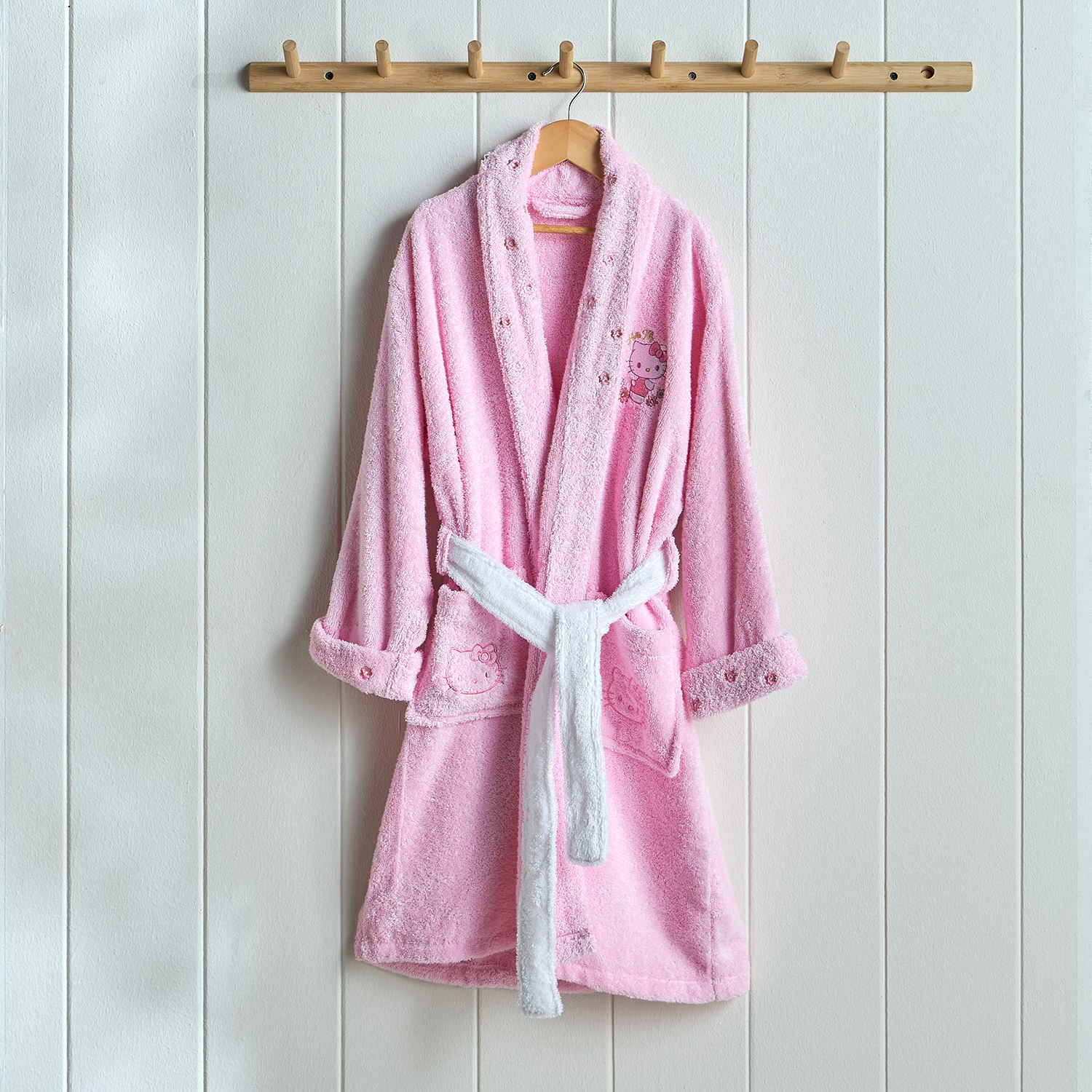 Hello Kitty Bathrobe-kids-bathandstorage-bath-bathrobesandponchos-image-1