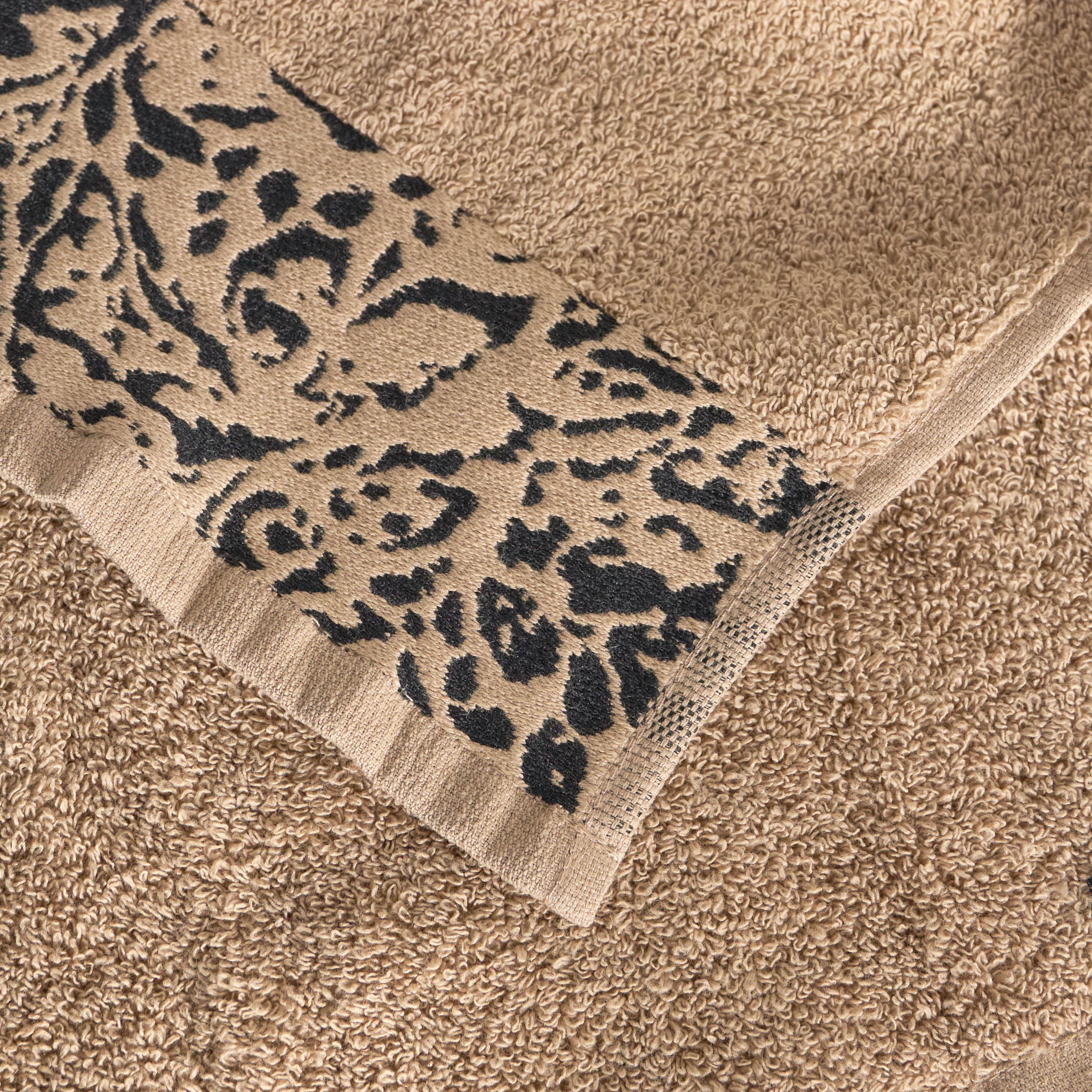 Roberto Cavalli 4-Piece 550 GSM Cotton Fingertip Towel Set - 40x40 cm-household-bathandlaundry-bathlinen-towels-image-3