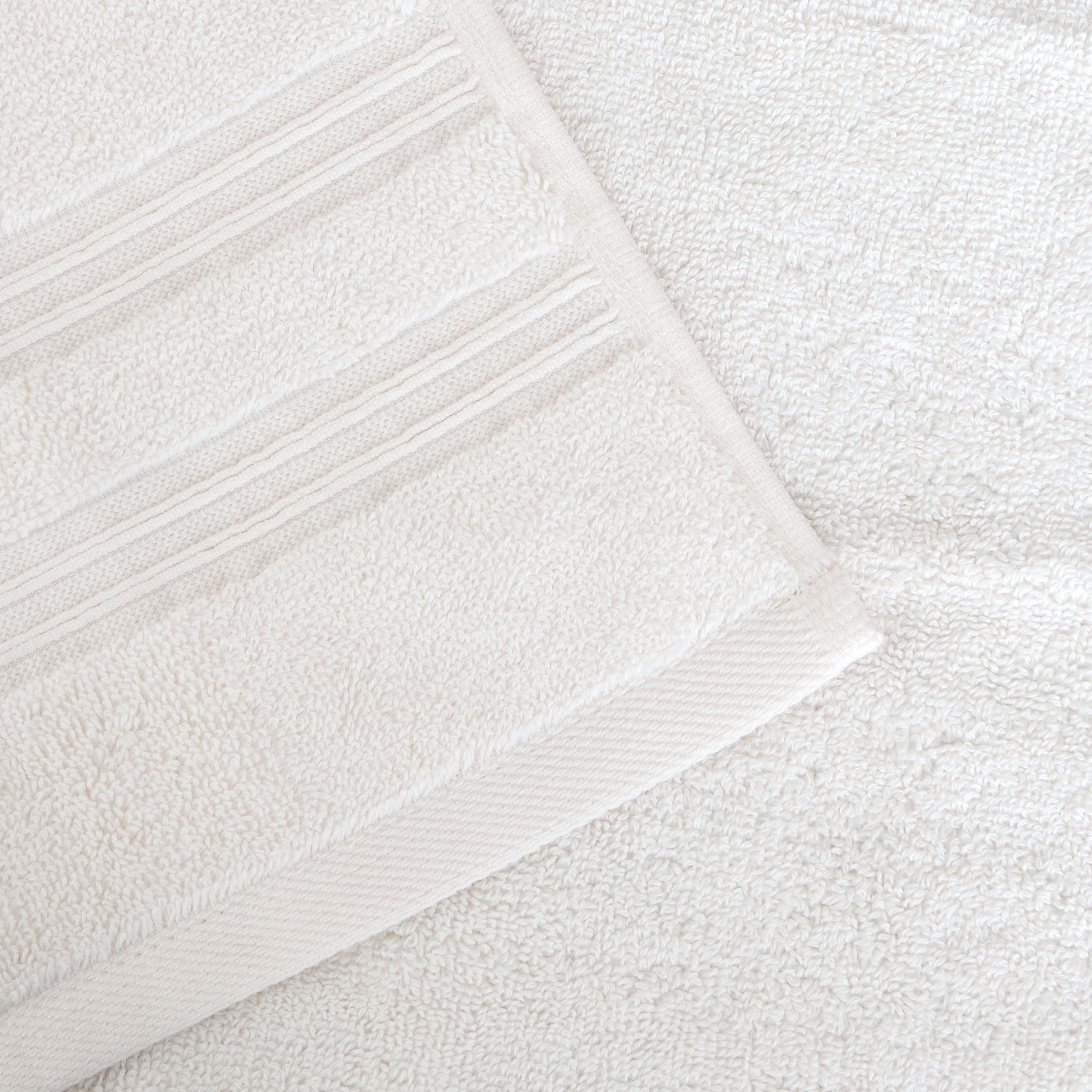 طقم مناشف يد قطنية 2 قطعة بكثافة 650 جرام لكل متر مربع - ريتريت - 40×70 سم-household-bathandlaundry-bathlinen-towels-image-2