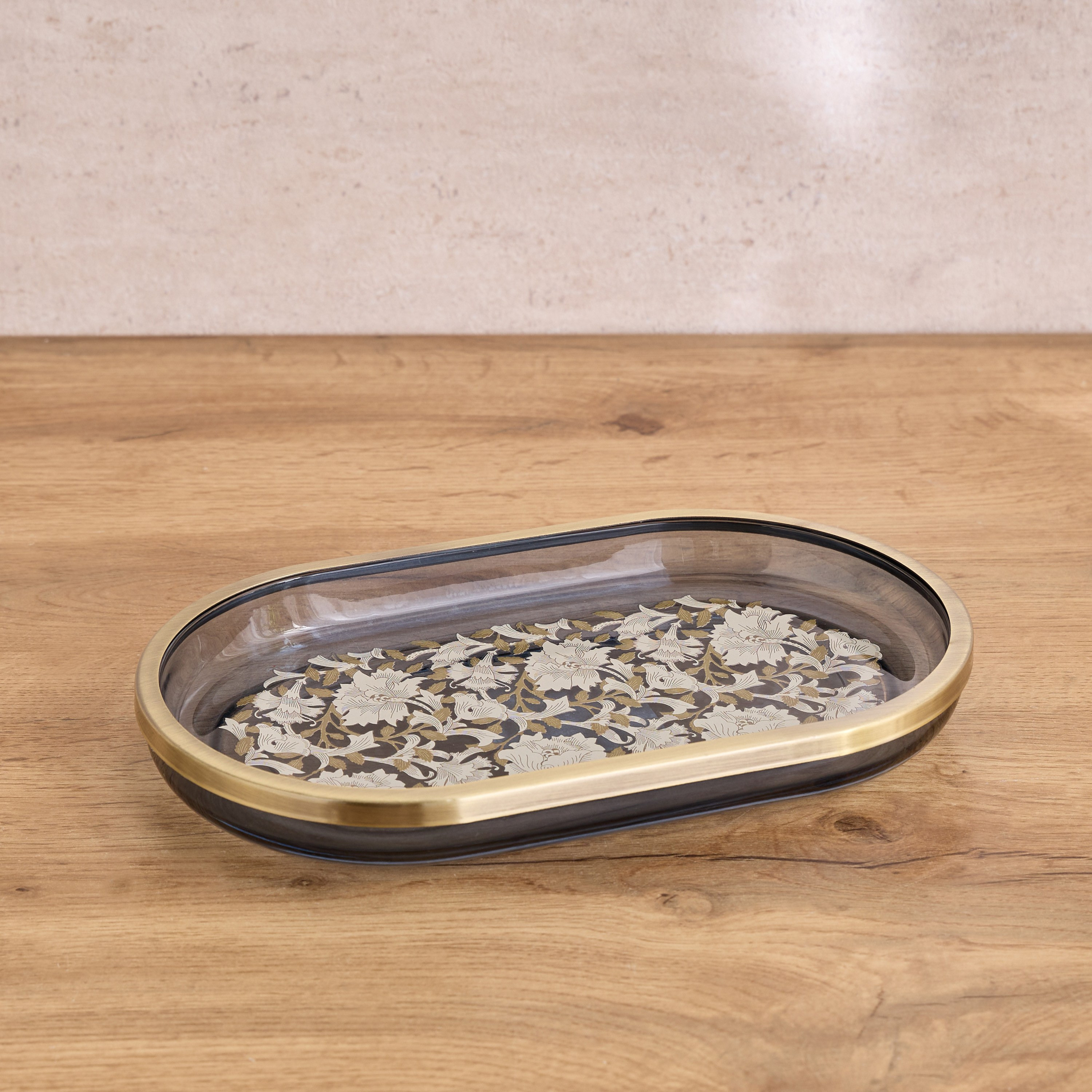 صينية بنقوش زهرية - هيريتيج ميدو-household-bathandlaundry-bathaccessories-toweltraysandplatforms-image-1
