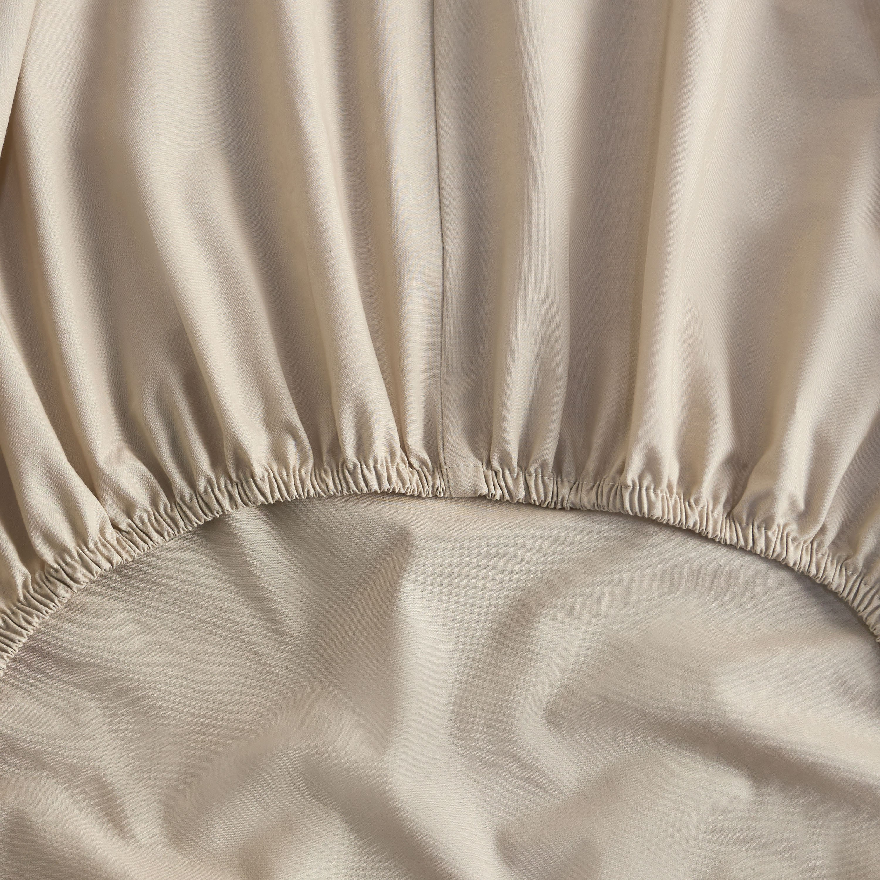 Serenity Cotton Percale 200 Thread Count King Fitted Sheet - 180x205 cm-household-bedding-sheetsandpillowcases-fittedsheets-image-2