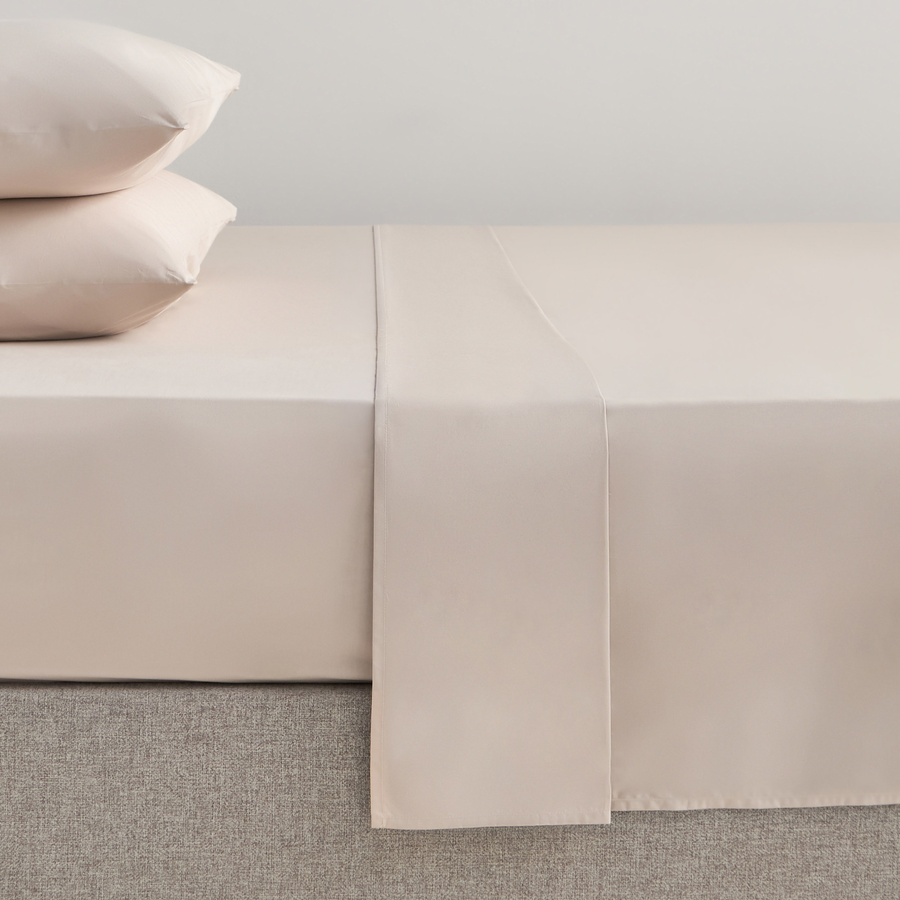 Serenity Cotton Percale 200 Thread Count Super King Flat Sheet - 260x270 cm-household-bedding-sheetsandpillowcases-flatsheets-image-1