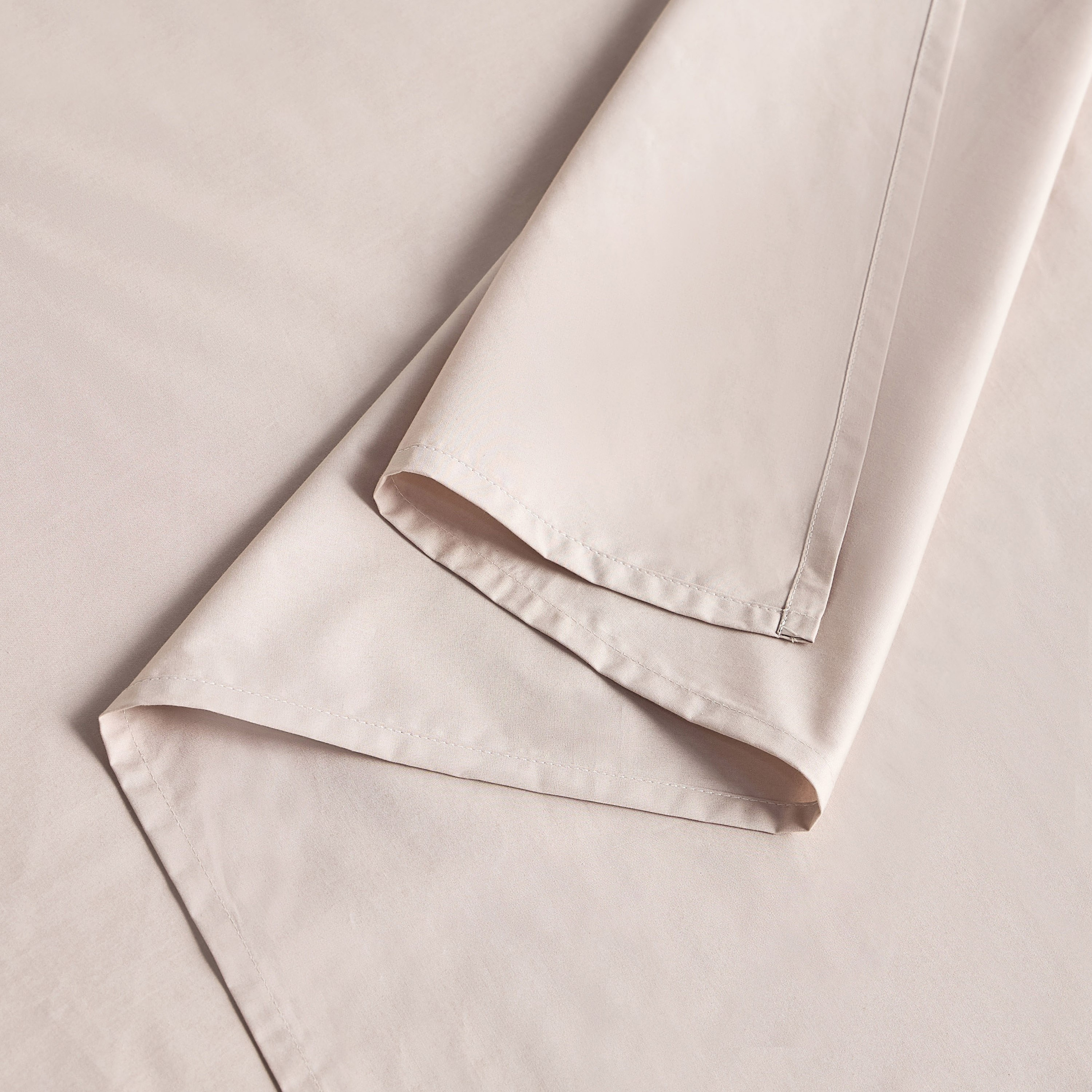 Serenity Cotton Percale 200 Thread Count Super King Flat Sheet - 260x270 cm-household-bedding-sheetsandpillowcases-flatsheets-image-3