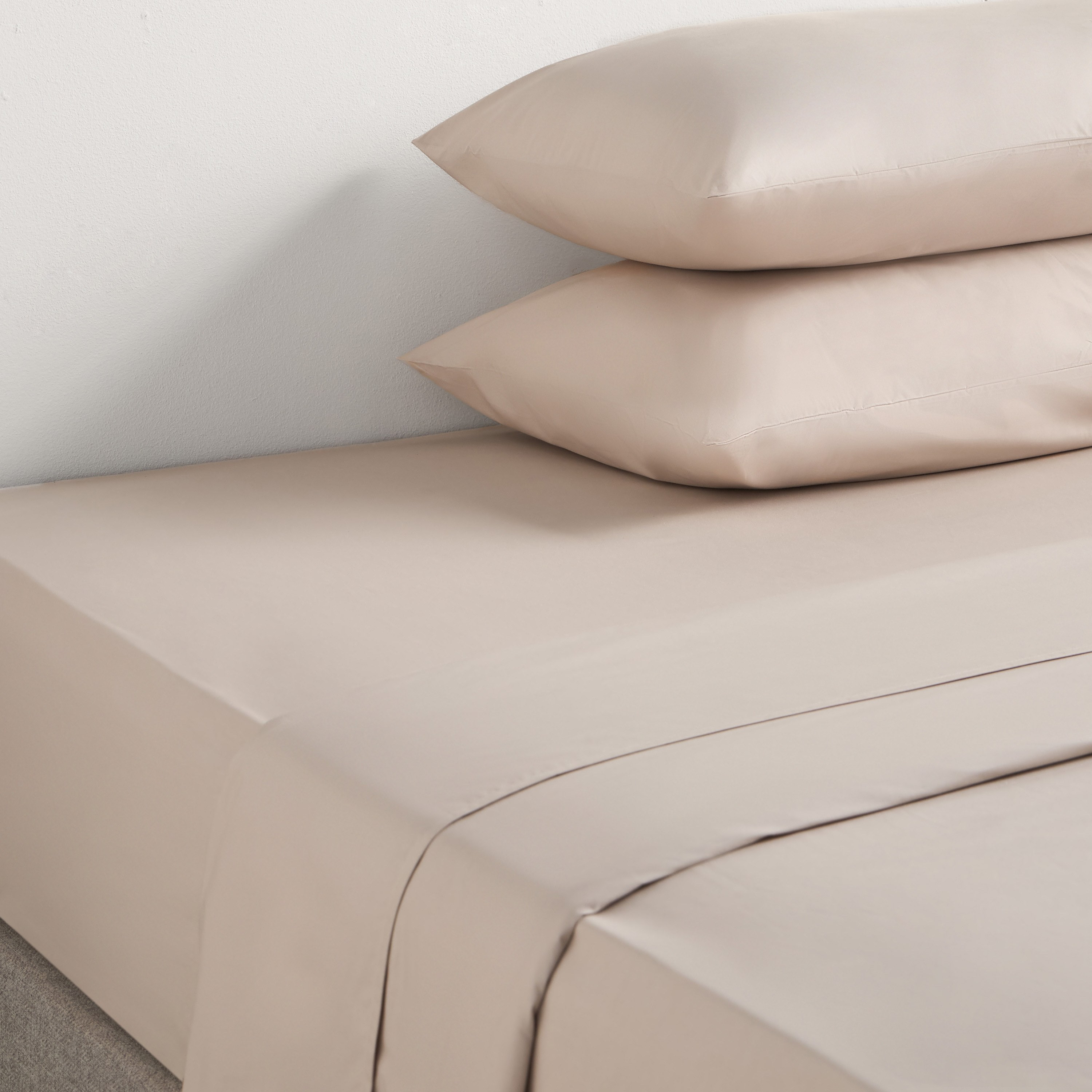 Serenity Cotton Percale 200 Thread Count Super King Flat Sheet - 260x270 cm-household-bedding-sheetsandpillowcases-flatsheets-image-5