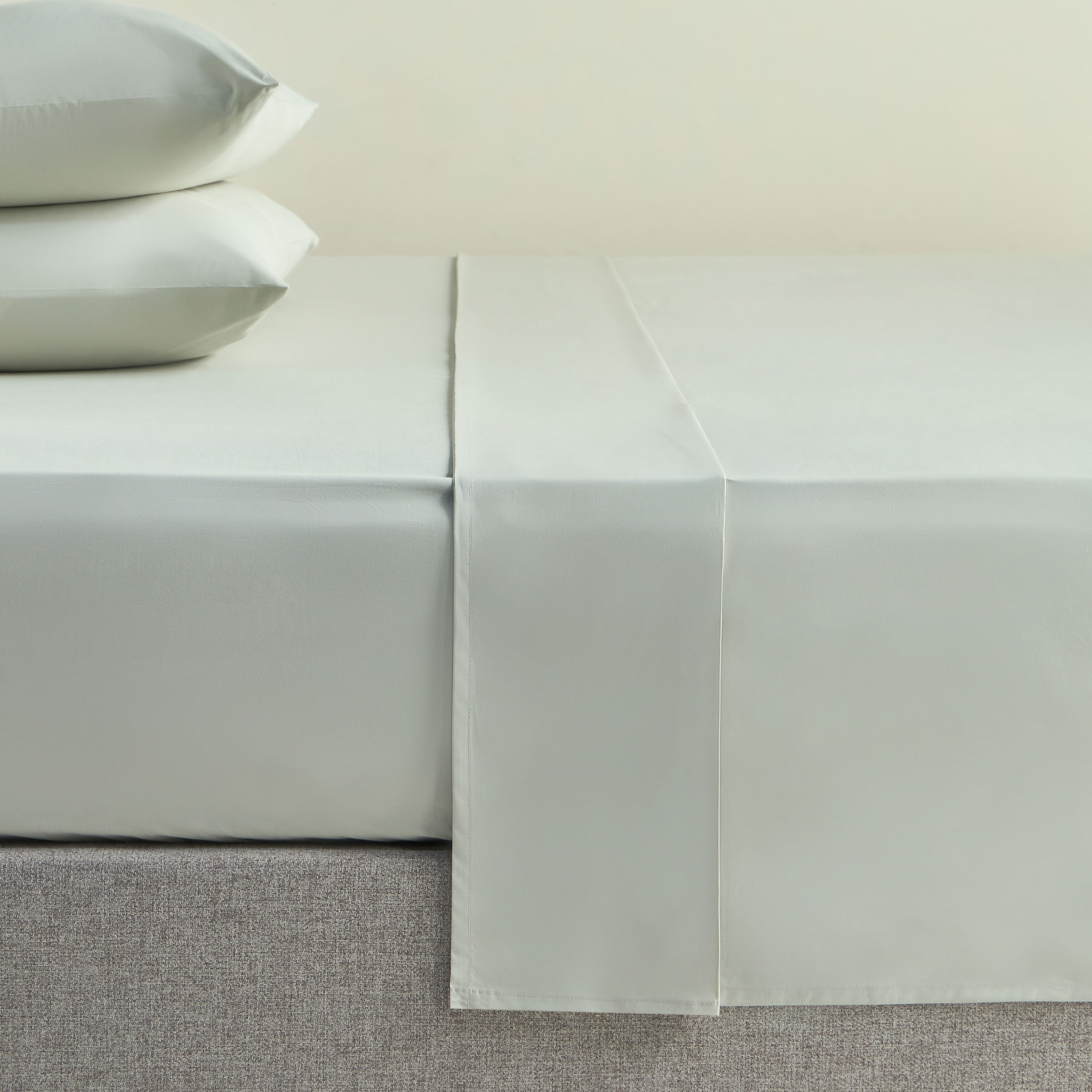 Serenity Cotton Percale 200 Thread Count Super King Flat Sheet - 260x270 cm-household-bedding-sheetsandpillowcases-flatsheets-image-1