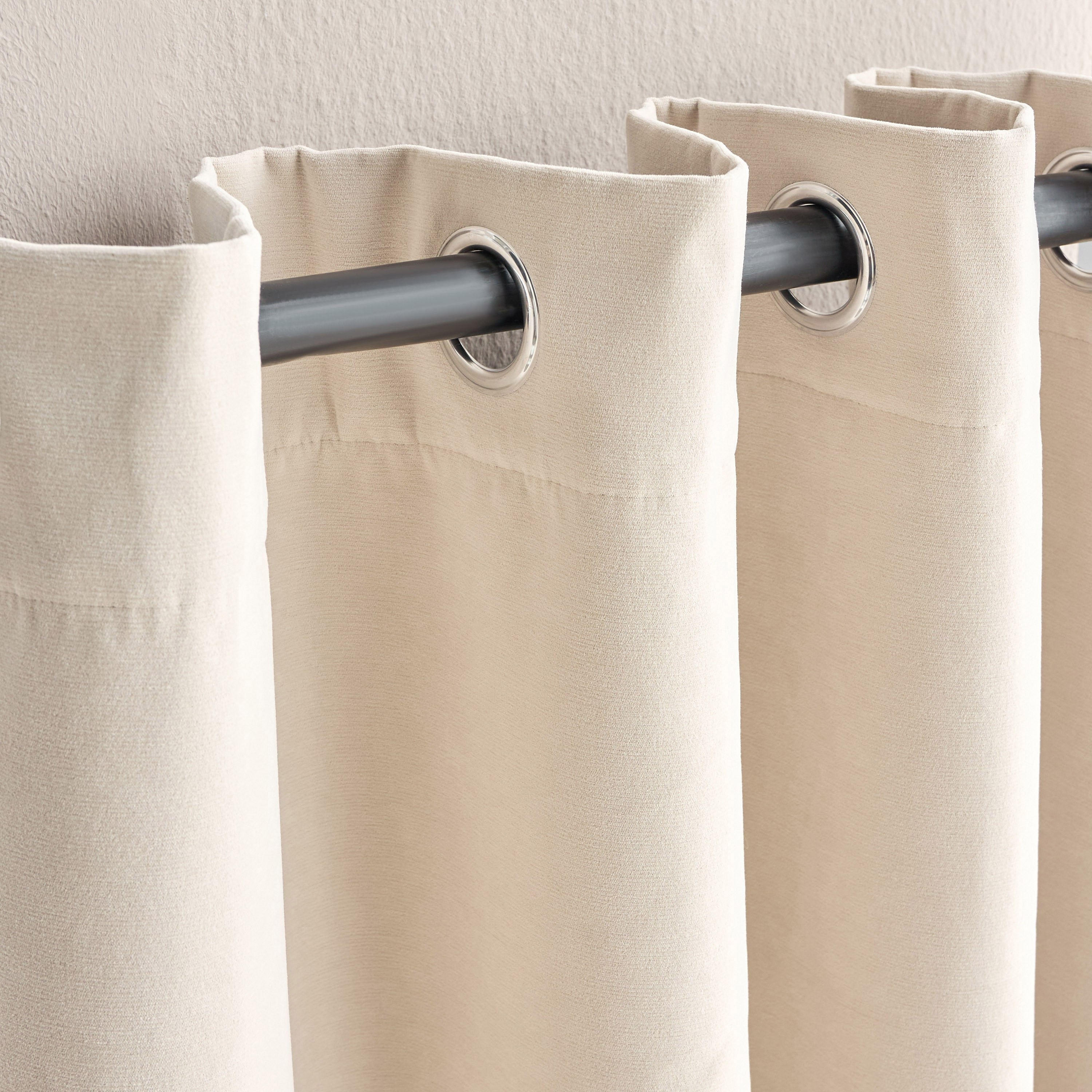 طقم 2 ستائر معتمة قطعتين - ستيلار - 135x300 سم-household-windows-curtains-image-2