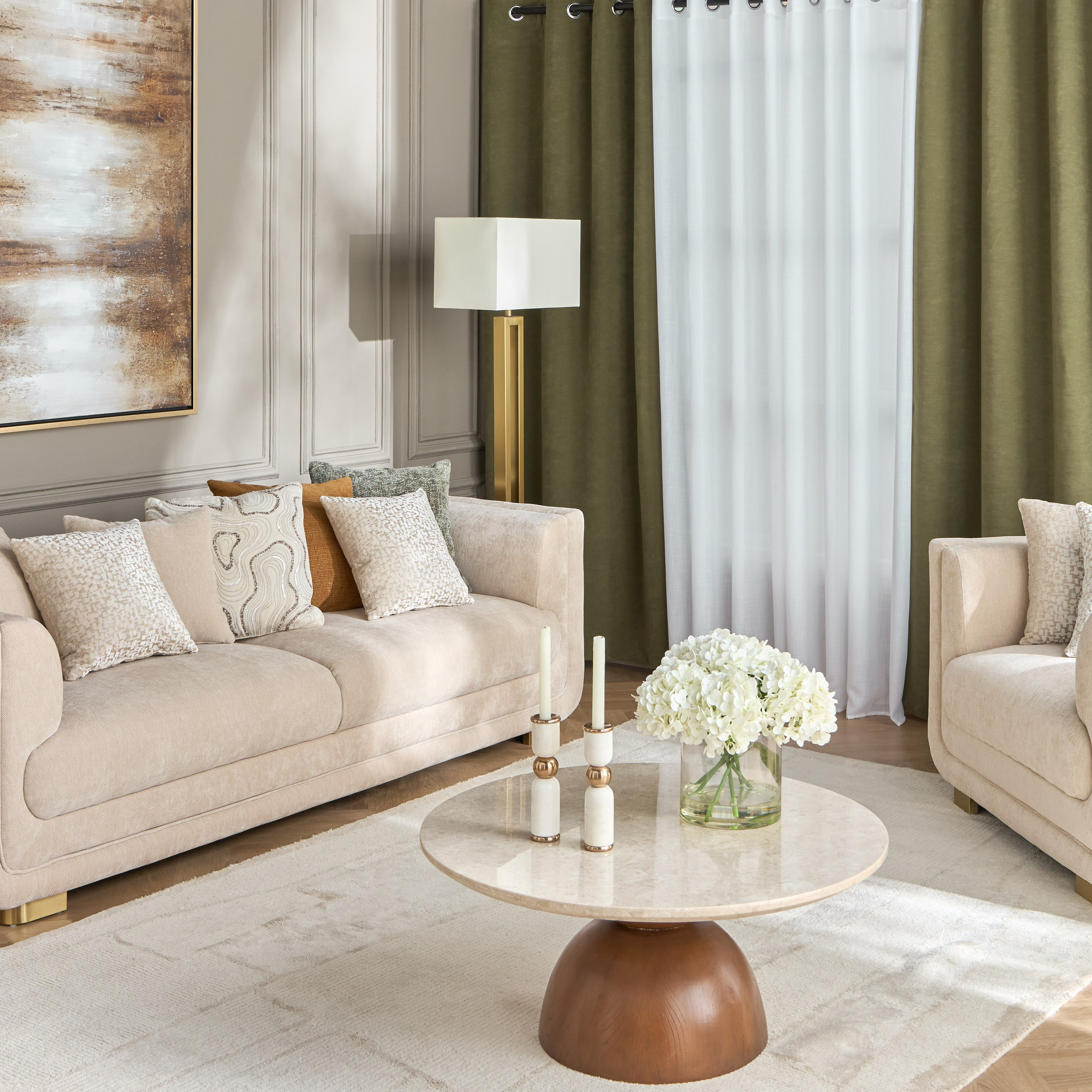طقم 2 ستارة تعتيم - ستيلار - 135x240 سم-household-windows-curtains-image-5