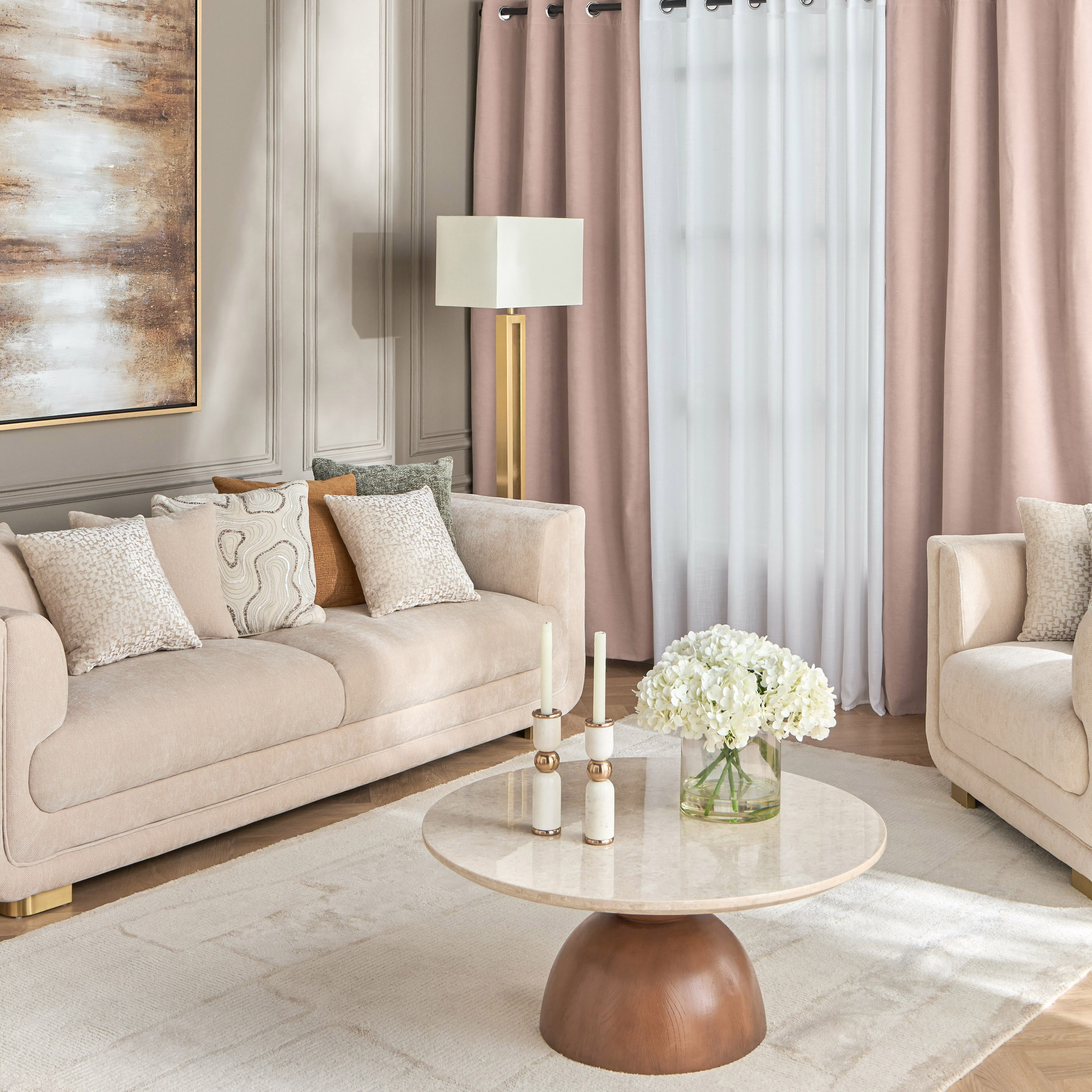 طقم 2 ستارة تعتيم - ستيلار - 135x240 سم-household-windows-curtains-image-5