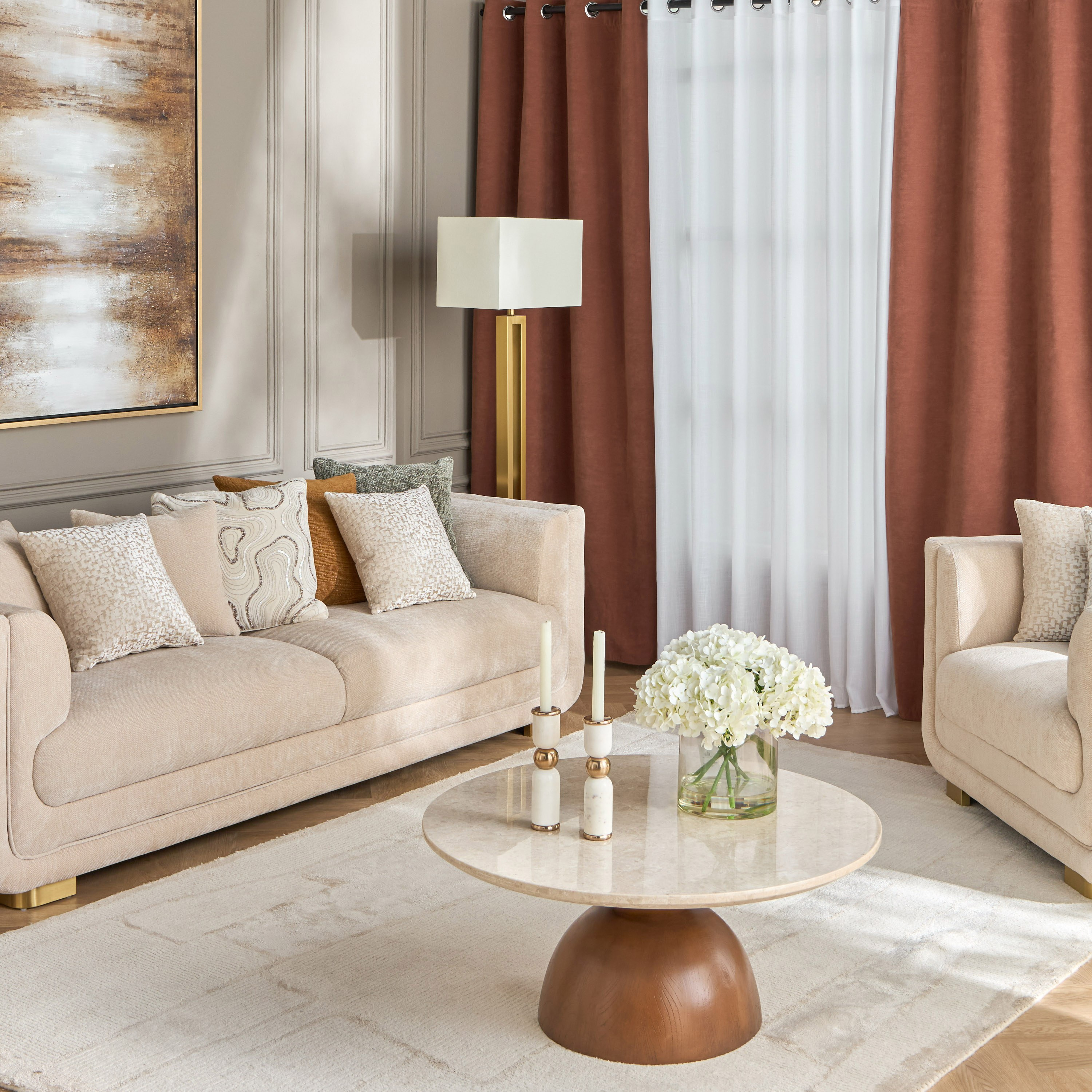 طقم 2 ستارة تعتيم - ستيلار - 135x240 سم-household-windows-curtains-image-5