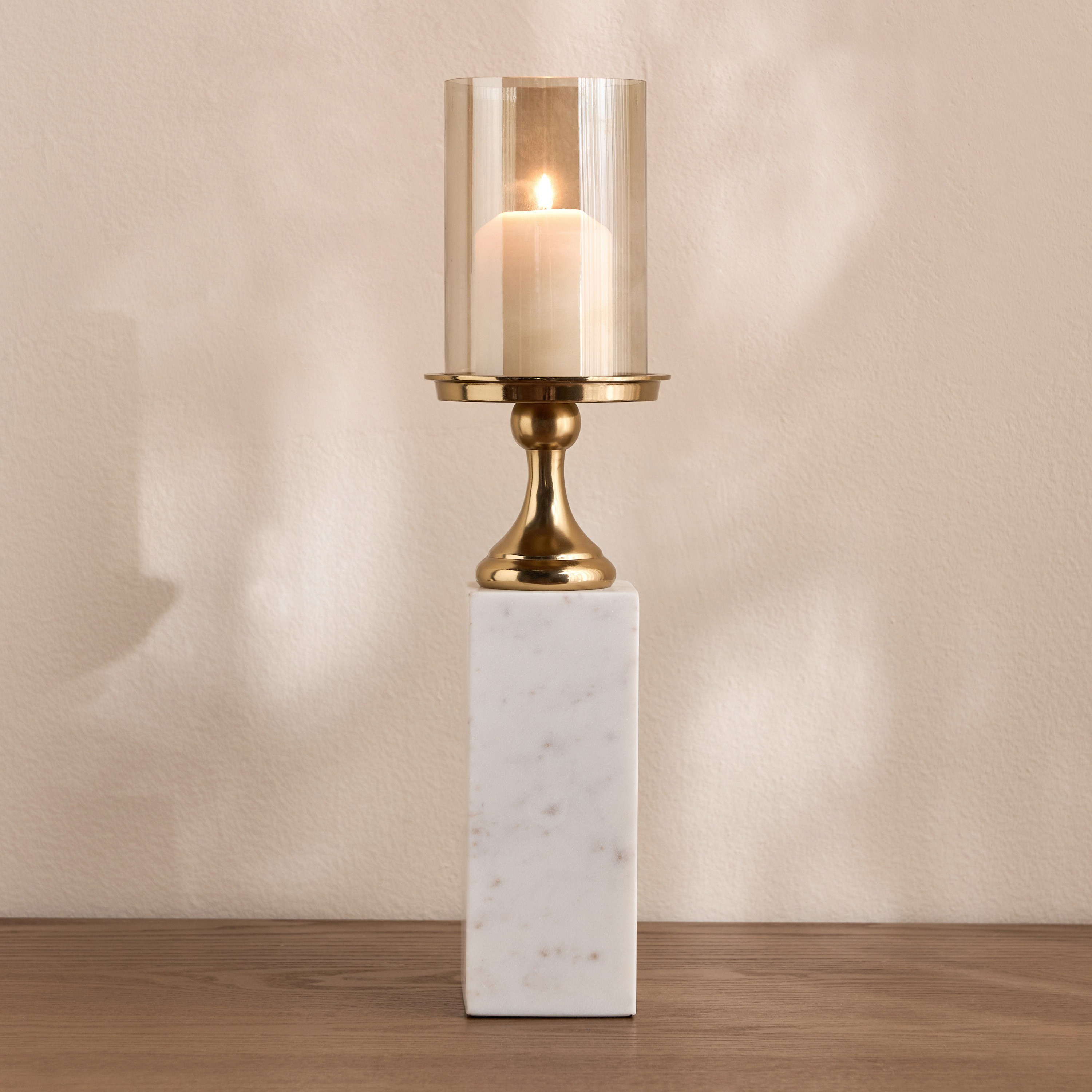 حامل شموع عمودي من الرخام - فاطمة نوريك - 46 سم-household-decor-candleholdersandlanterns-image-2