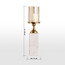 حامل شموع عمودي من الرخام - فاطمة نوريك - 46 سم-household-decor-candleholdersandlanterns-image-1