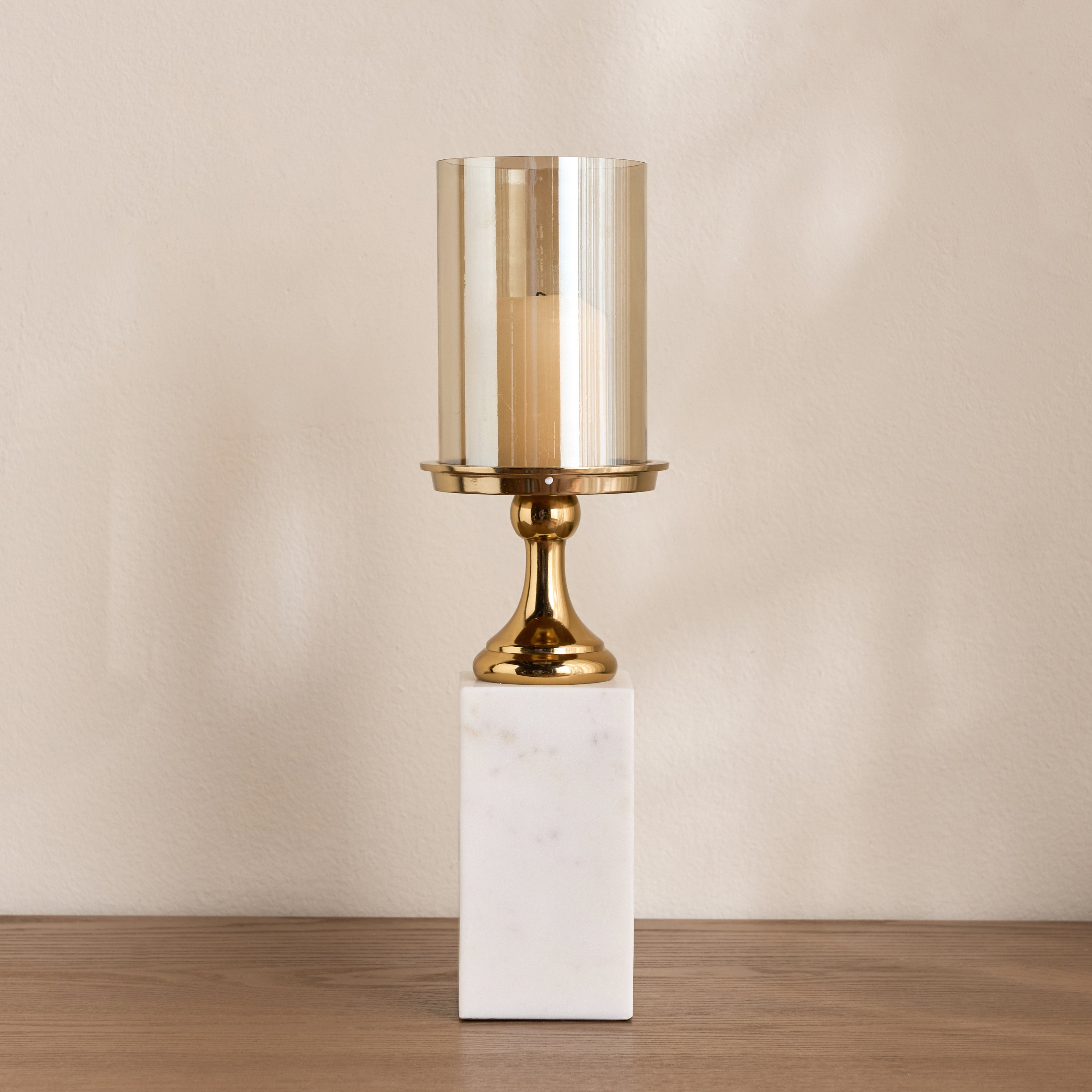 حامل شموع عمودي من الرخام - فاطمة نوريك - 41 سم-household-decor-candleholdersandlanterns-image-1