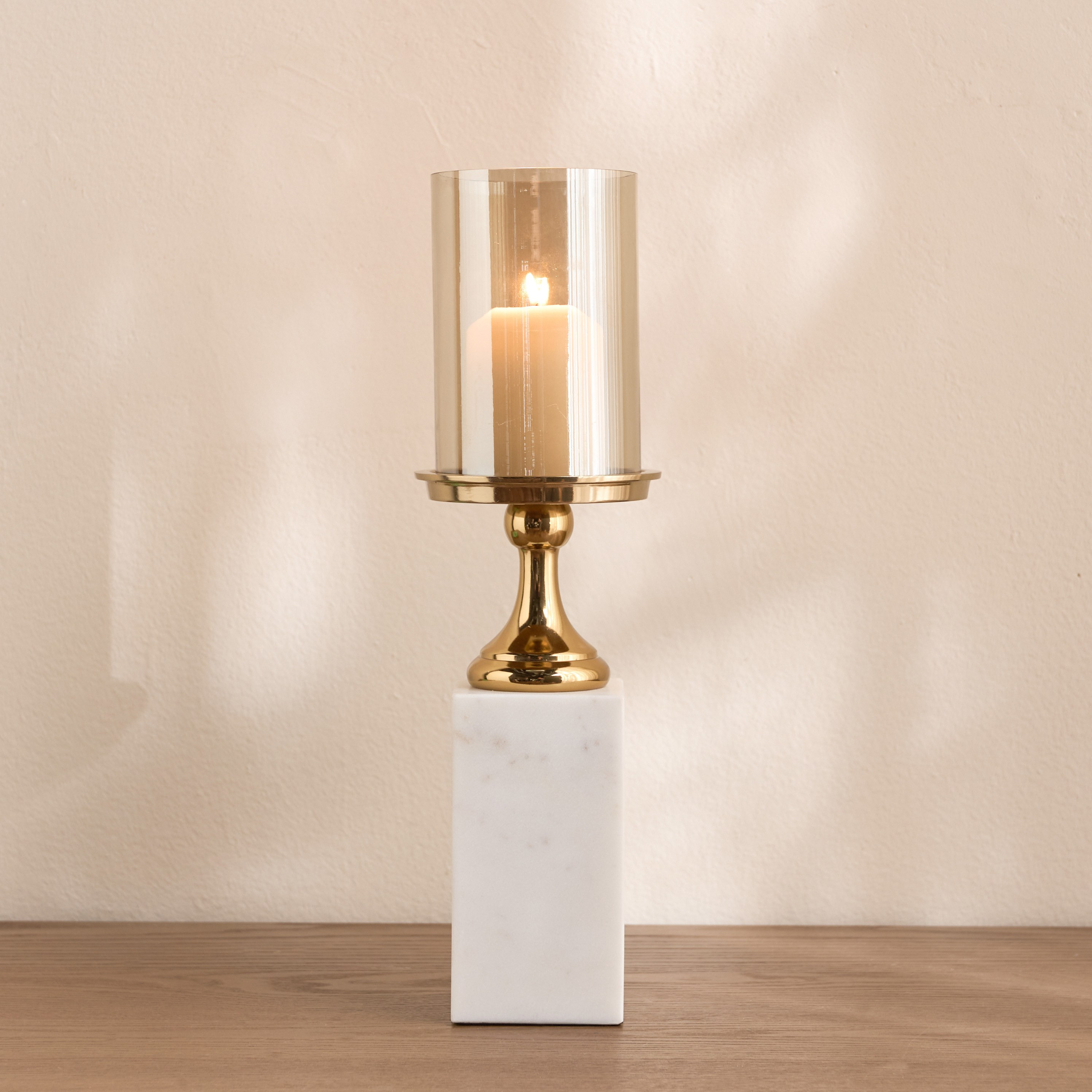 حامل شموع عمودي من الرخام - فاطمة نوريك - 41 سم-household-decor-candleholdersandlanterns-image-2