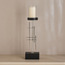 Noor Loft Geo Metal Pillar Candleholder - 61 cm-household-decor-candleholdersandlanterns-image-1