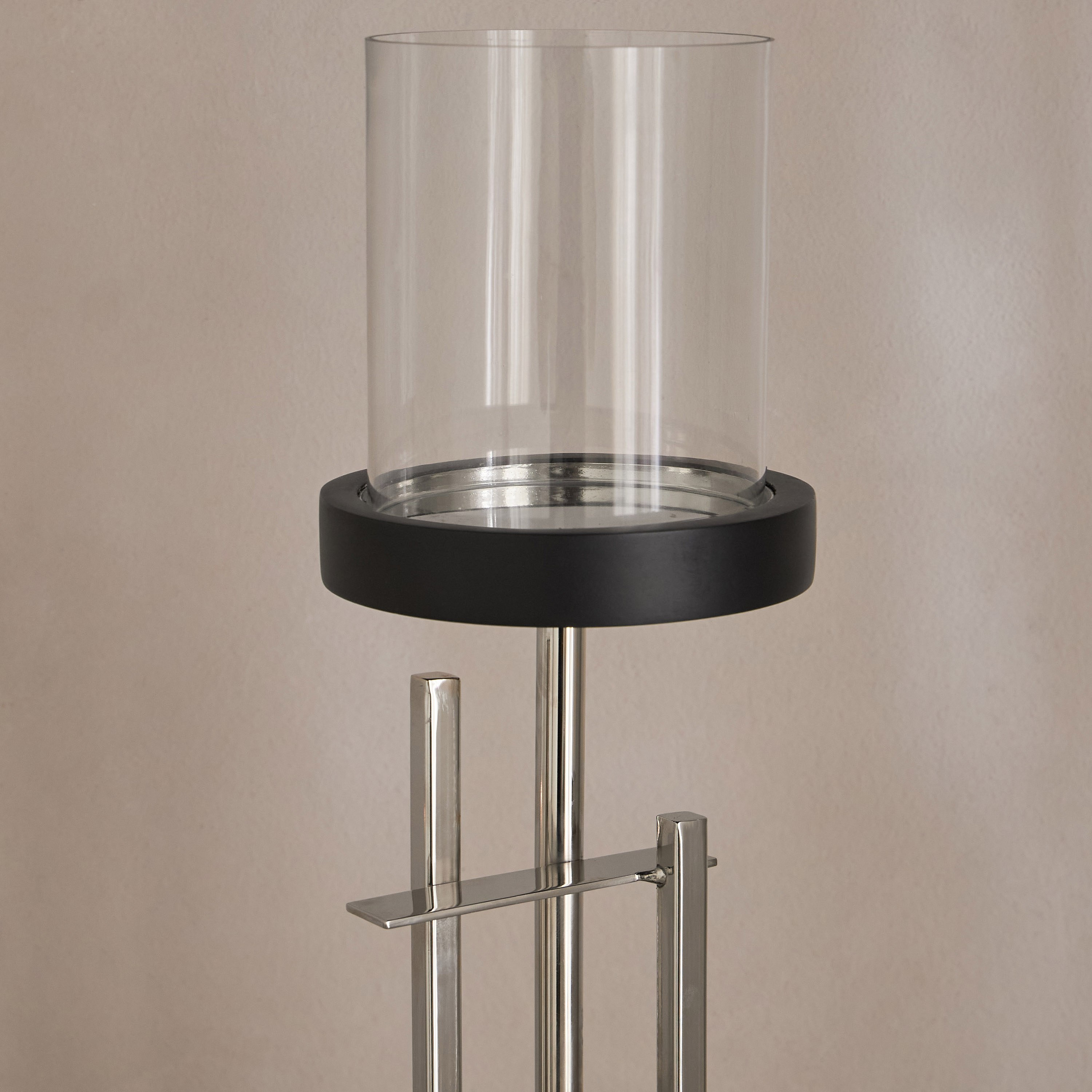 Noor Loft Geo Metal Pillar Candleholder - 51 cm-household-decor-candleholdersandlanterns-image-5
