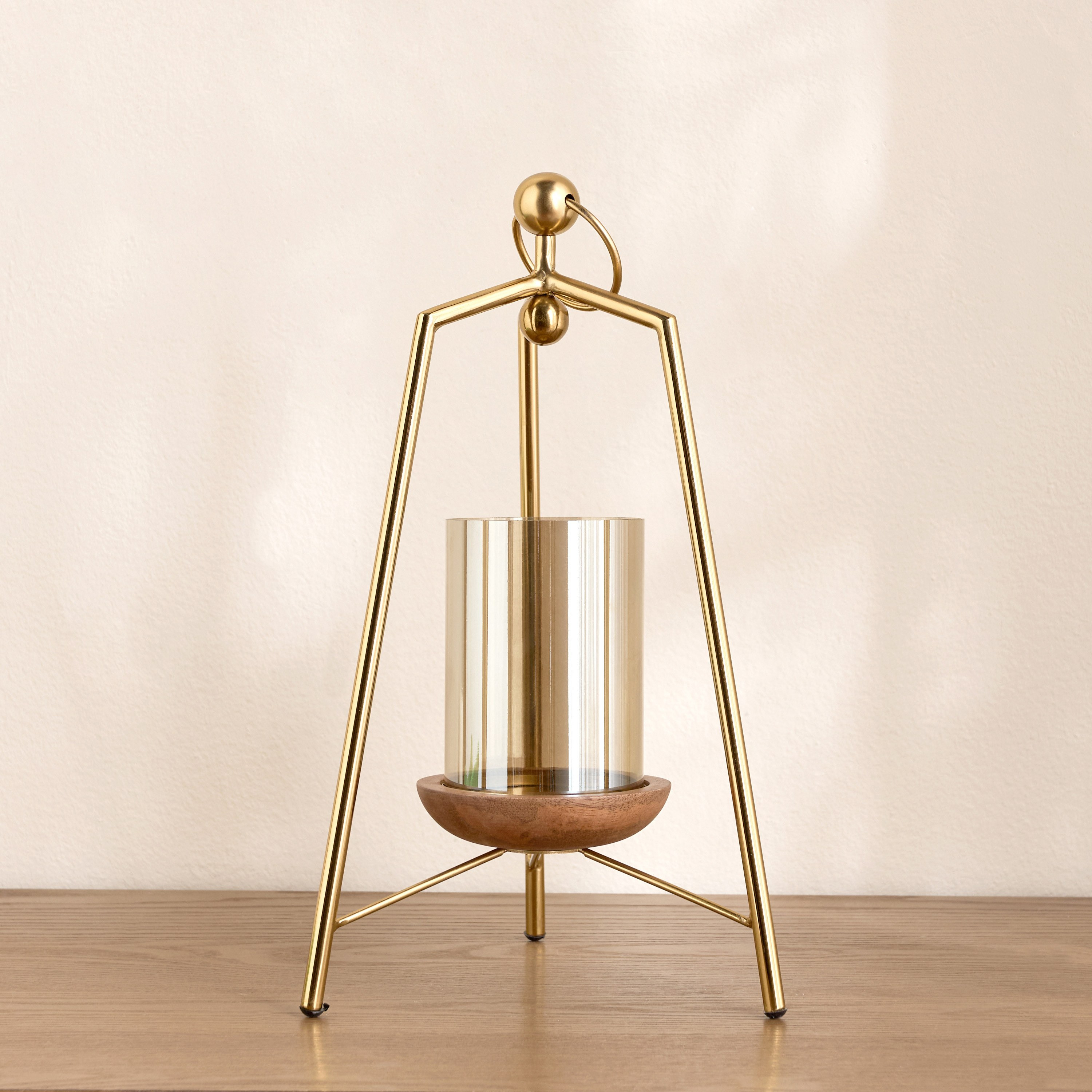 Meniko Luxe Metal Pillar Candleholder - 38 cm-household-decor-candleholdersandlanterns-image-3
