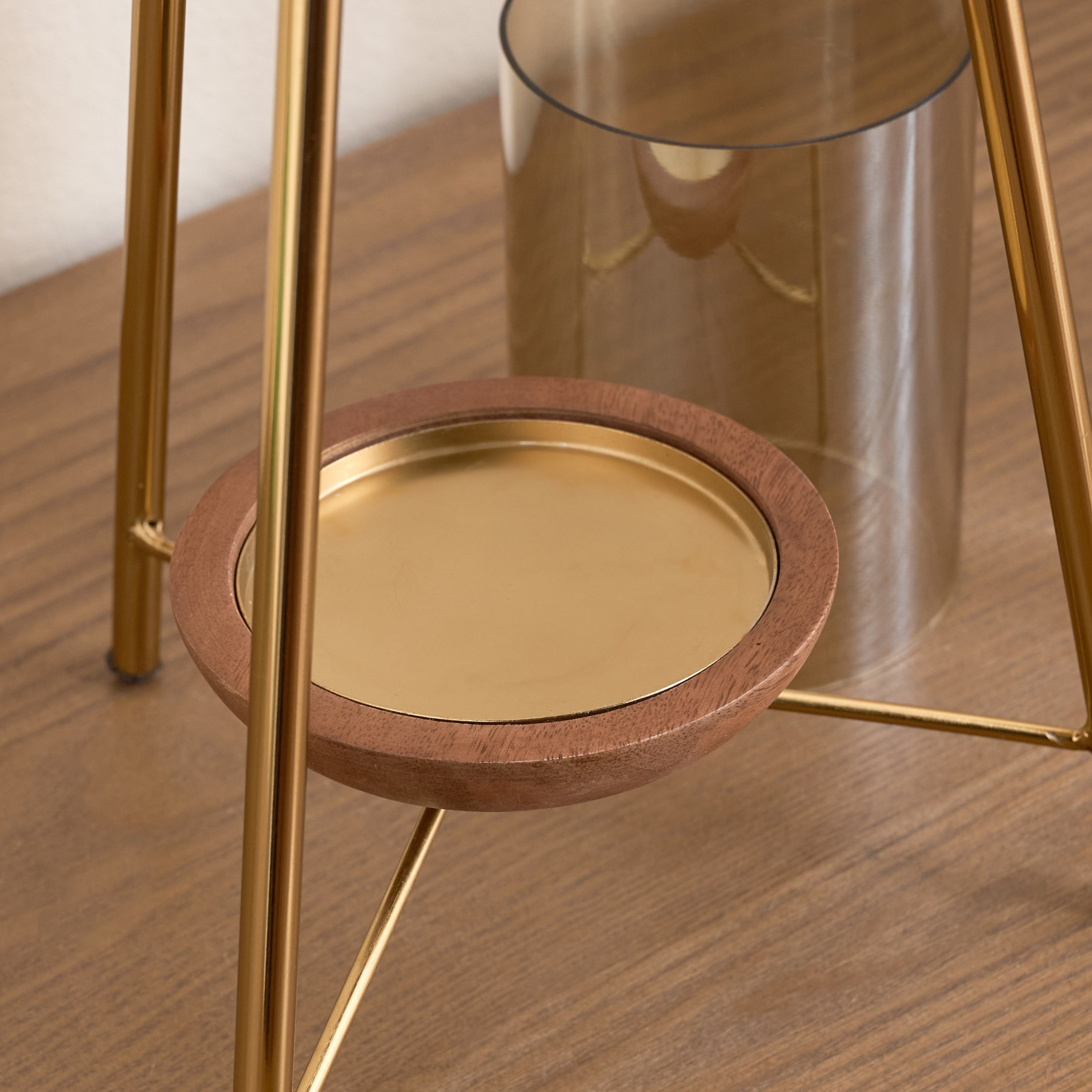 Meniko Luxe Metal Pillar Candleholder - 38 cm-household-decor-candleholdersandlanterns-image-4
