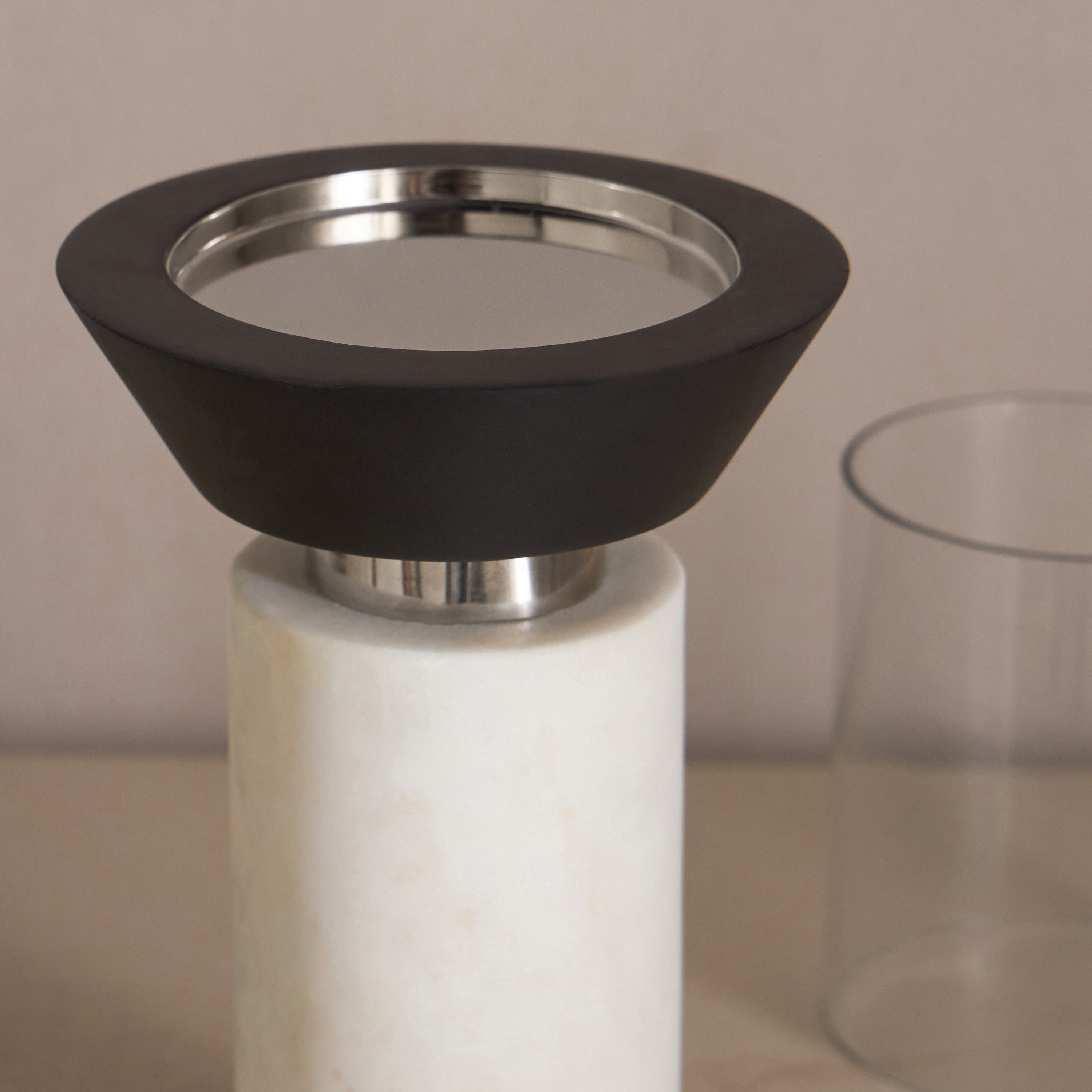 Noor Loft Duo Marble Pillar Candleholder - 28 cm-household-decor-candleholdersandlanterns-image-4
