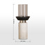 حامل شموع بيلار رخام - نور لوفت ديو – 28 سم-household-decor-candleholdersandlanterns-image-1
