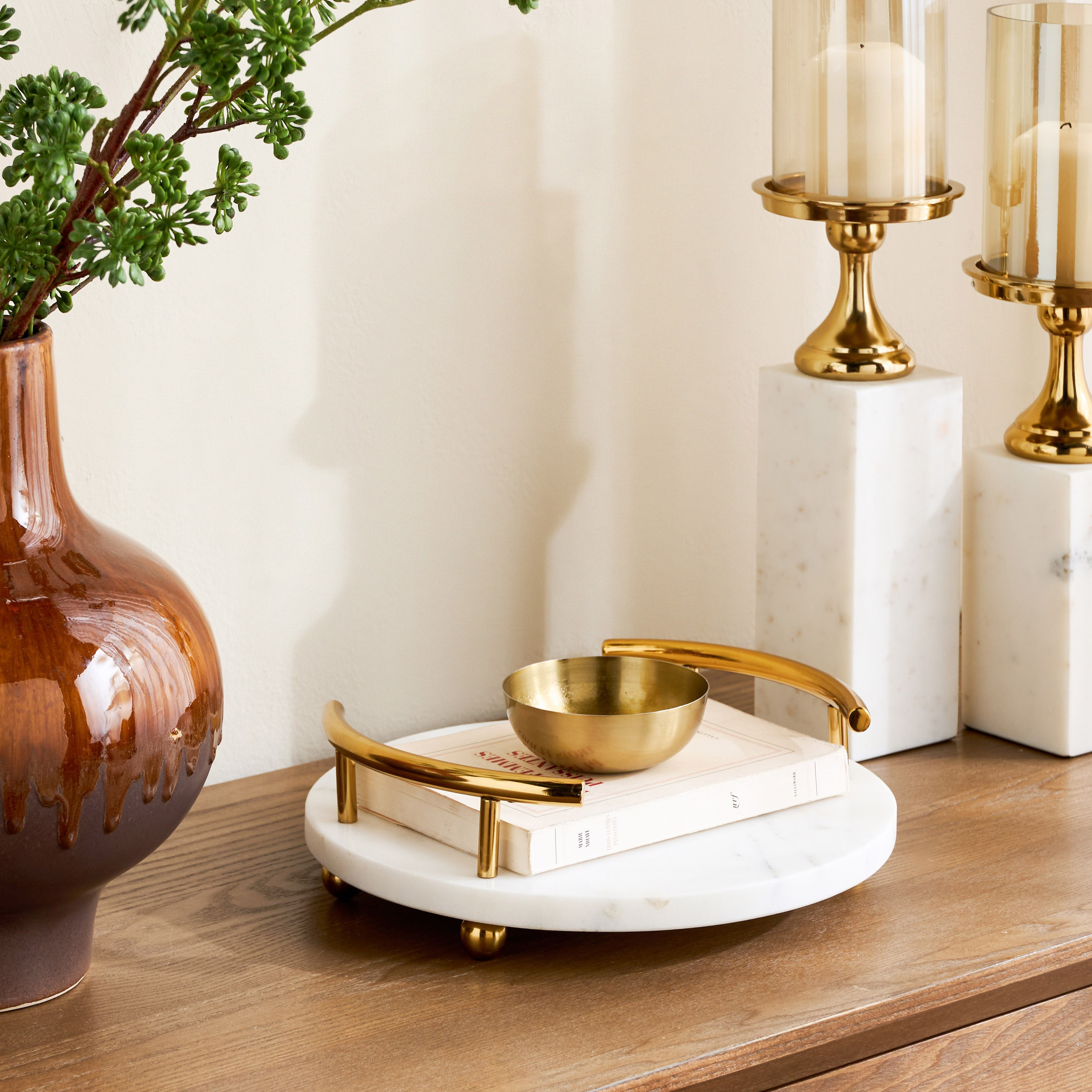 صينية ديكور من الرخام - لولو لاكروز - 29 سم-household-decor-boxesandtrays-image-3
