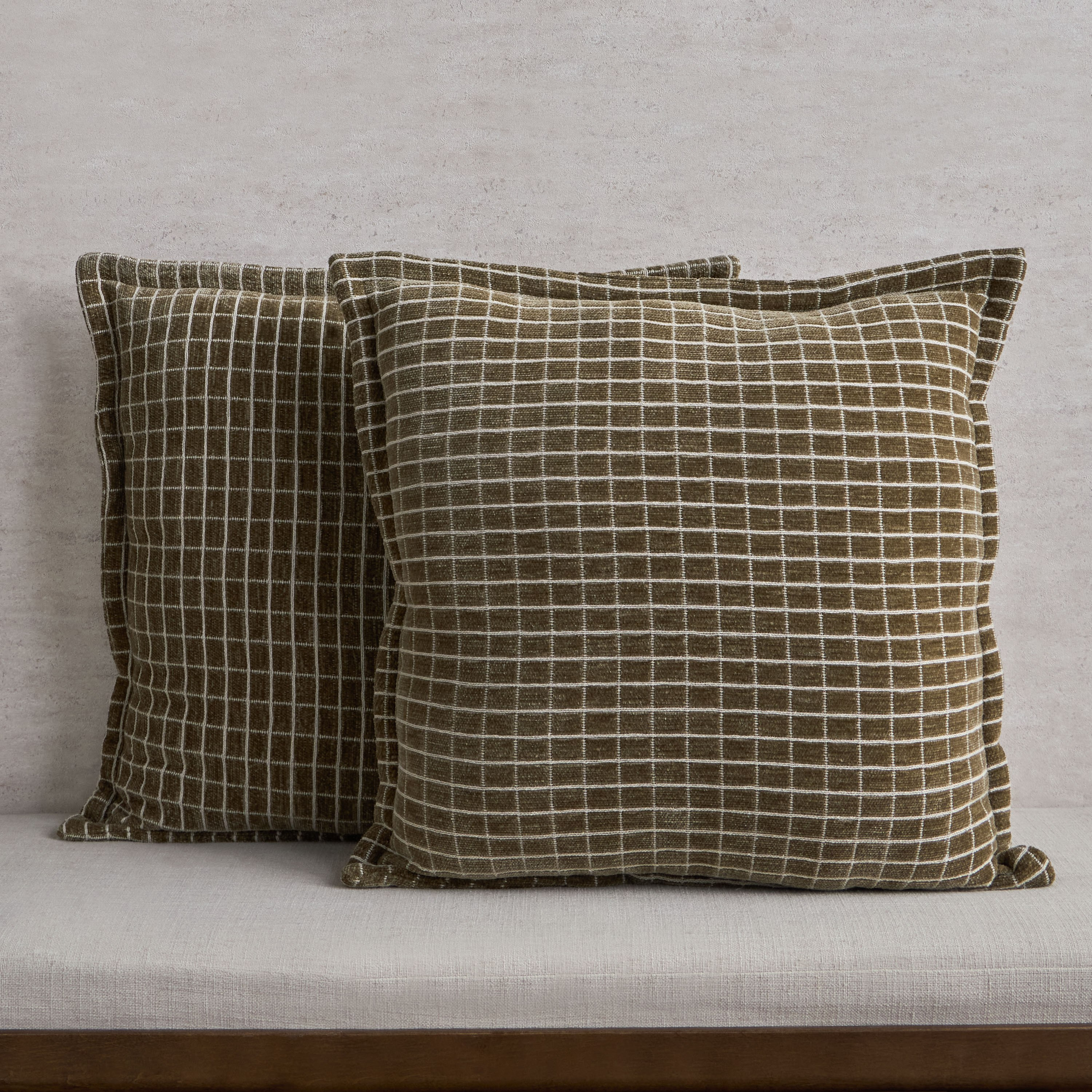 Nola Textured 2-Piece Filled Cushion Set - 50x50 cm-household-cushionsandthrows-filledcushions-decorativecushions-image-1