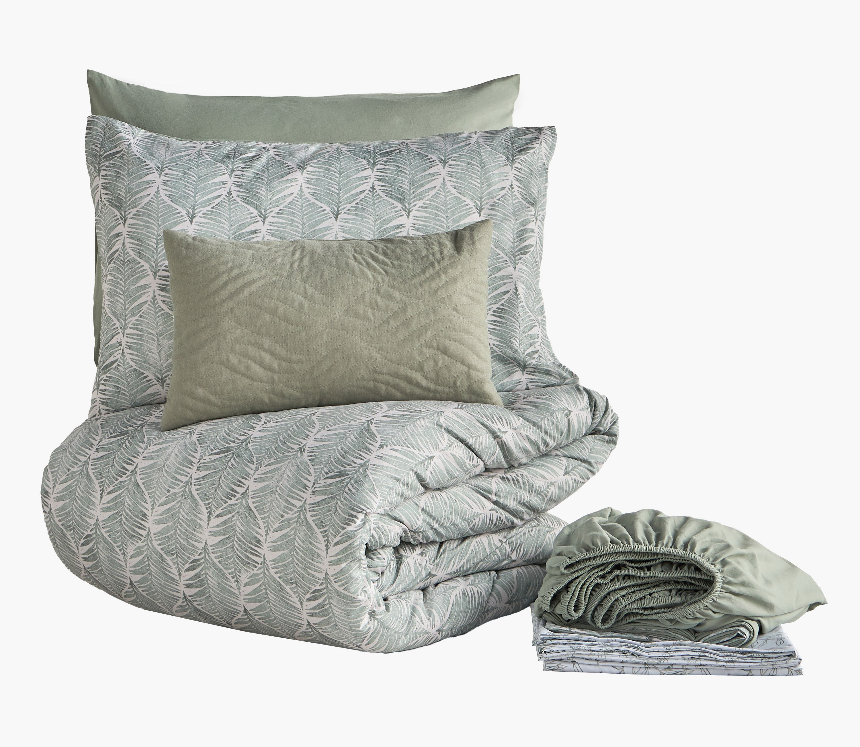 Verdant Elise Printed 6-Piece Full Comforter and Sheet Set - 160x240 cm-household-bedding-comfortersandbedspreads-bedinabag-image-9
