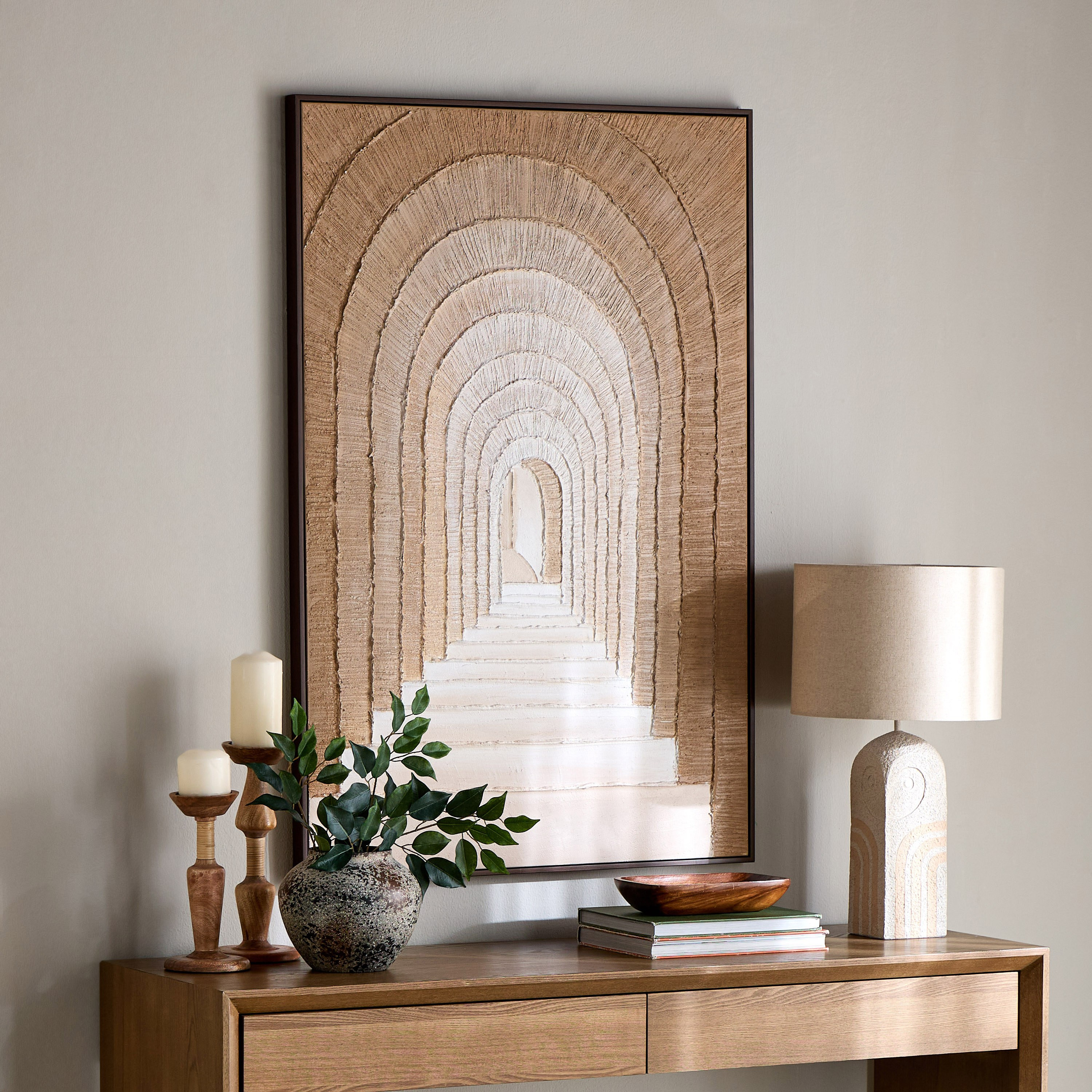 لوحة جدارية كانفاس مؤطرة - آلييا - 80x120 سم-household-walldecorandmirrors-wallart-image-3