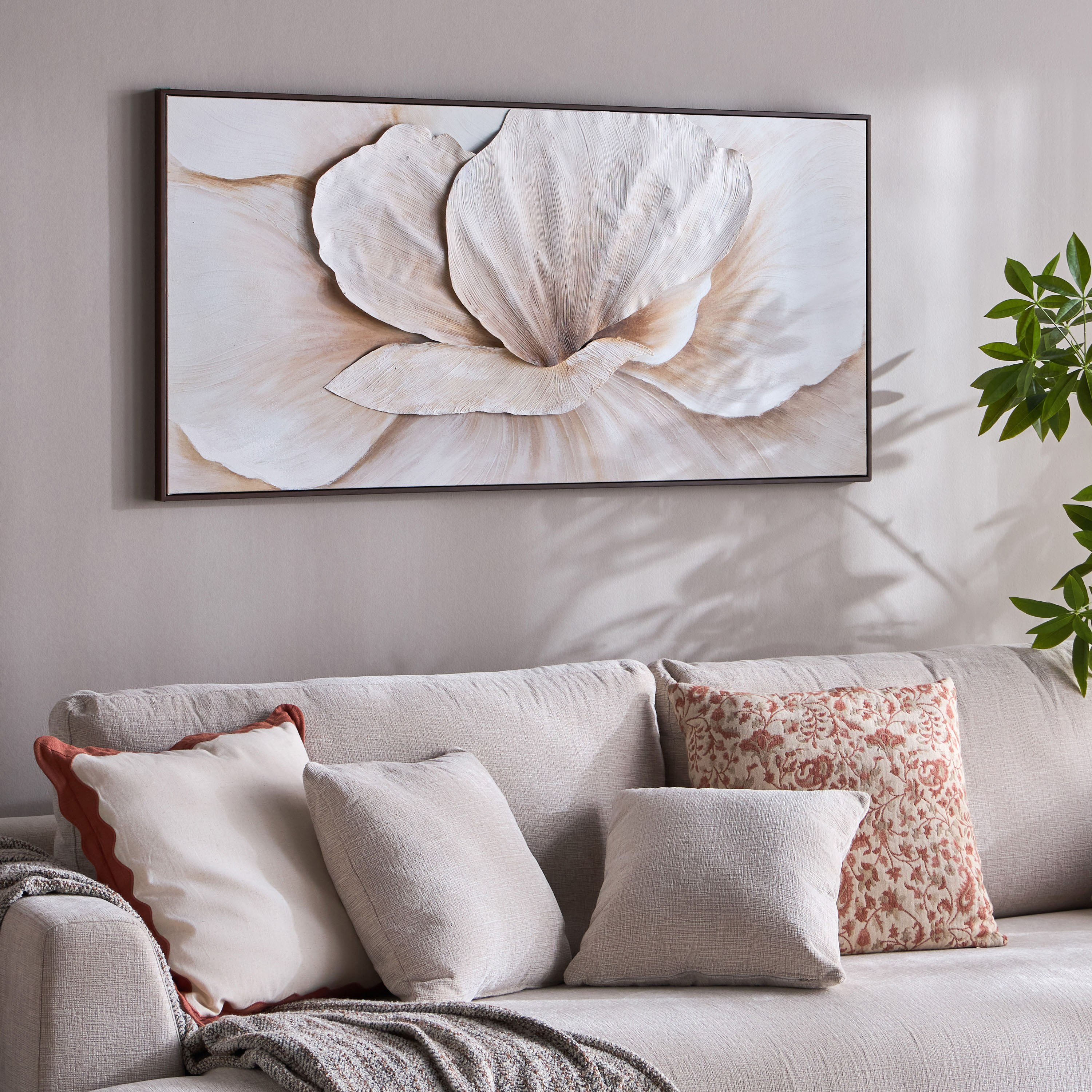 زينة حائط كانفاس مؤطرة ومرسومة بالزيت - زينة - 140x70 سم-household-walldecorandmirrors-wallart-image-3