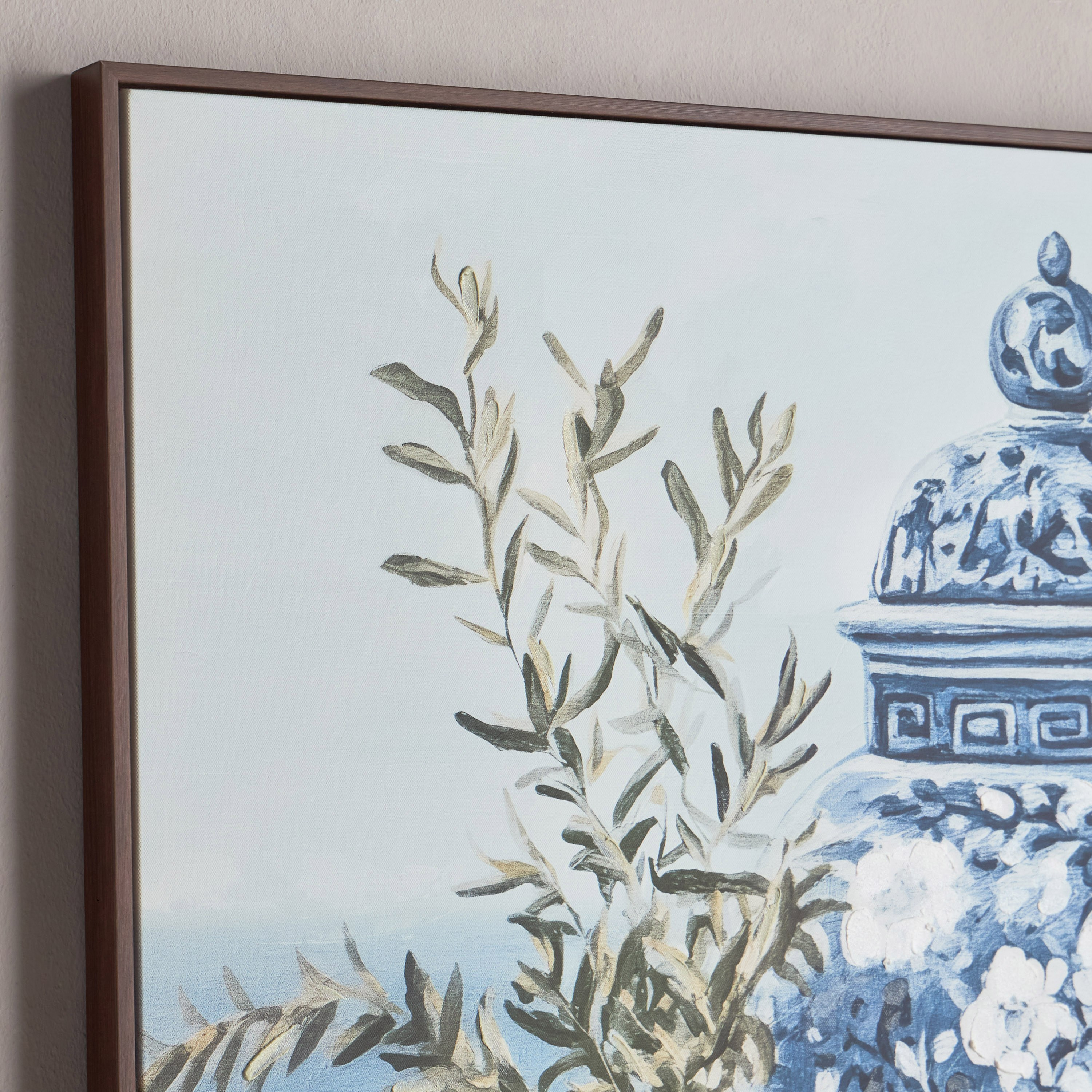 Luxe Orientale Aida Framed Canvas Wall Art - 100x100 cm-household-walldecorandmirrors-wallart-image-2